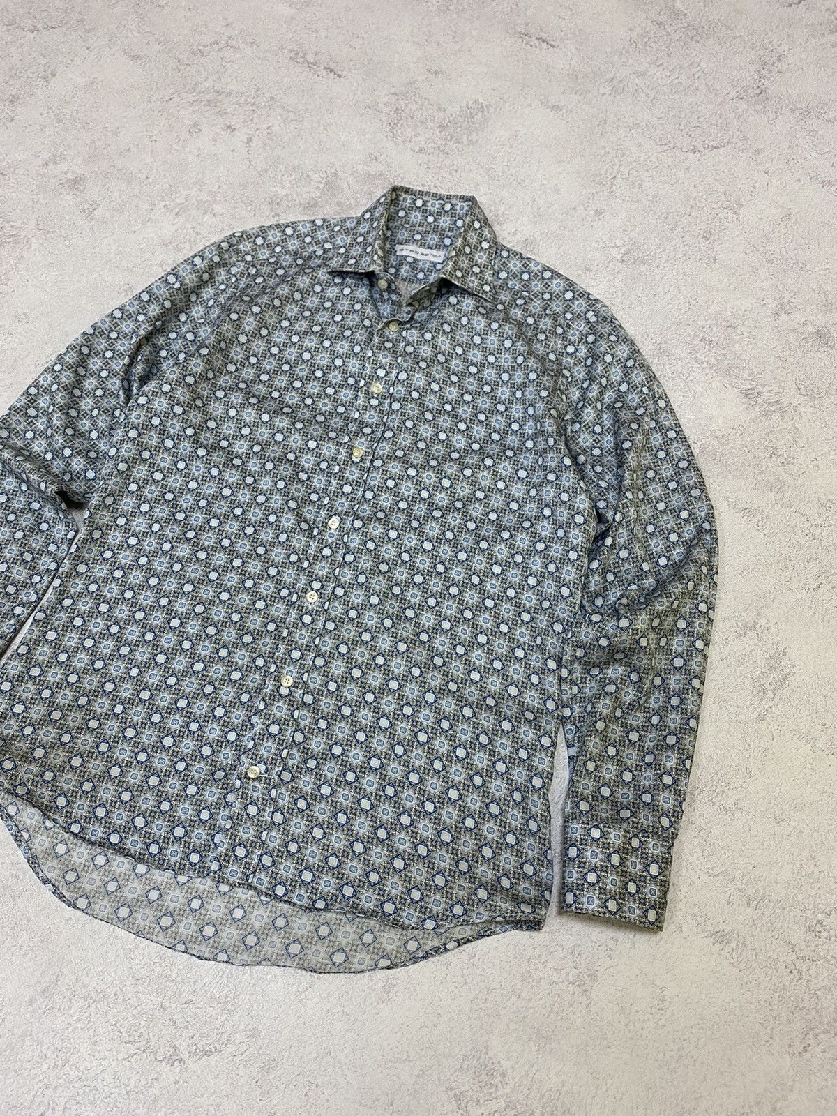 Etro ETRO Mens Multicolor Button Up Shirt Size 38 Size US S / EU 44-46 / 1 - 2 Thumbnail