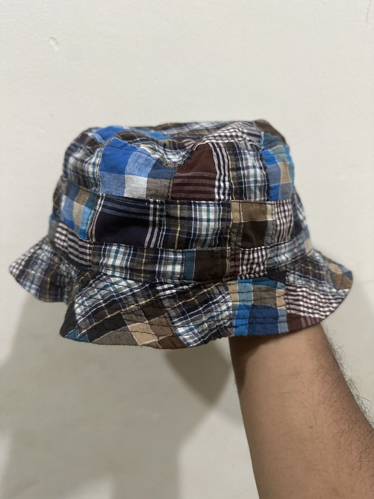 Vintage Beams Patchwork Style Bucket Hat Size ONE SIZE - 1 Thumbnail