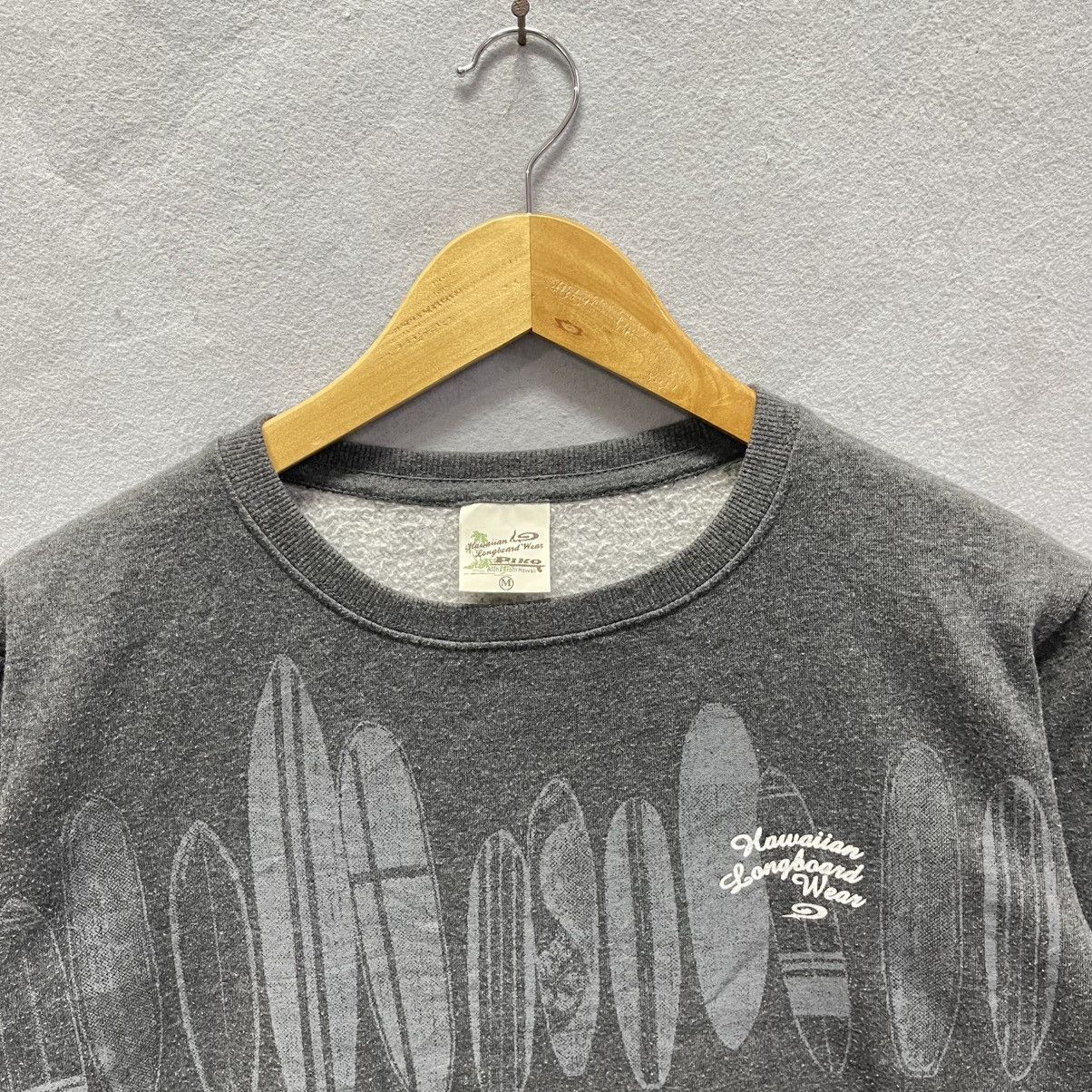 Vintage 1990s Piko Surf Hawaiian Longboard Wear Sweatshirt Size US M / EU 48-50 / 2 - 2 Thumbnail