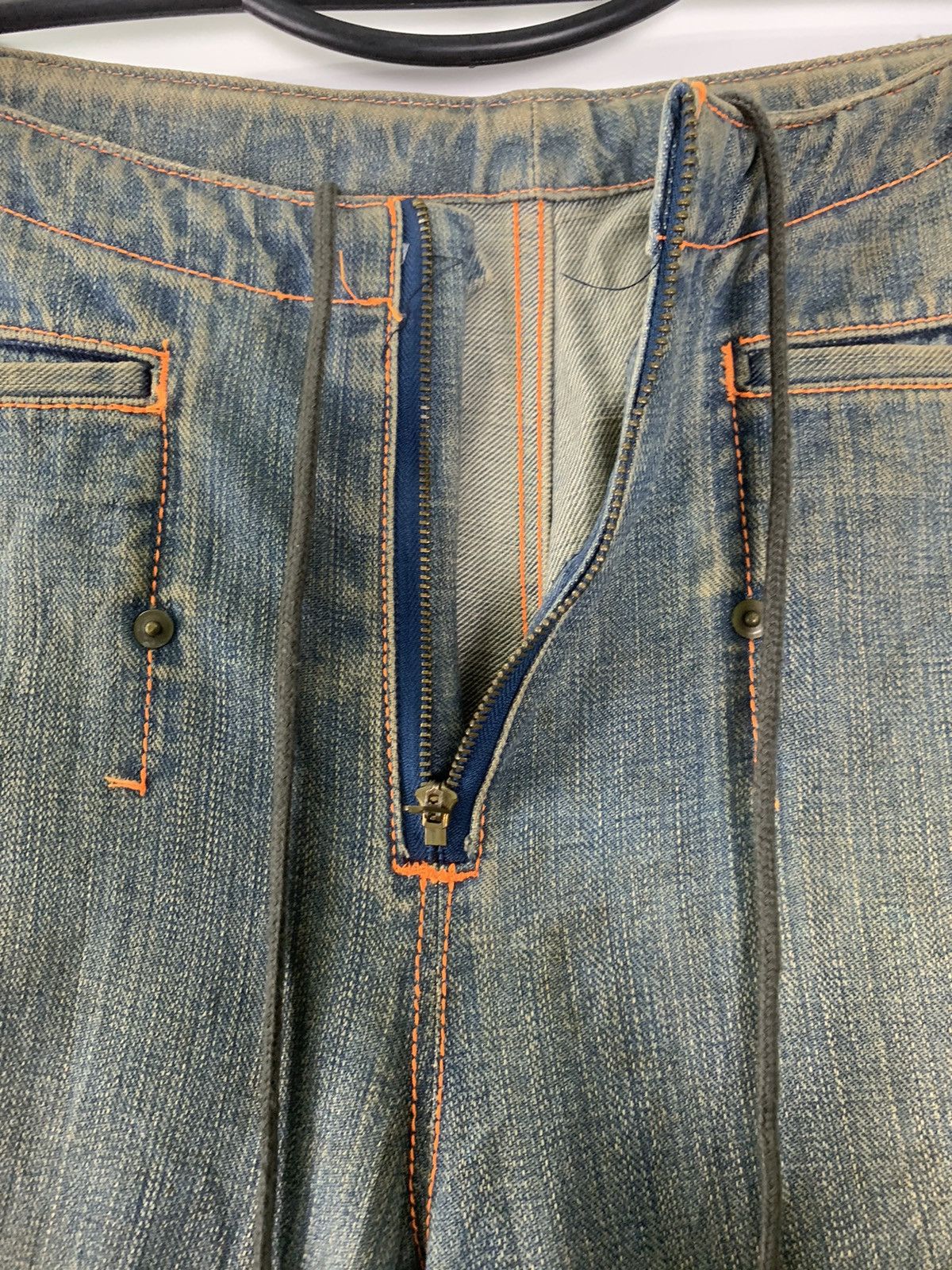 Japanese Brand Frap Bois distressed denim Size 22" - 8 Thumbnail