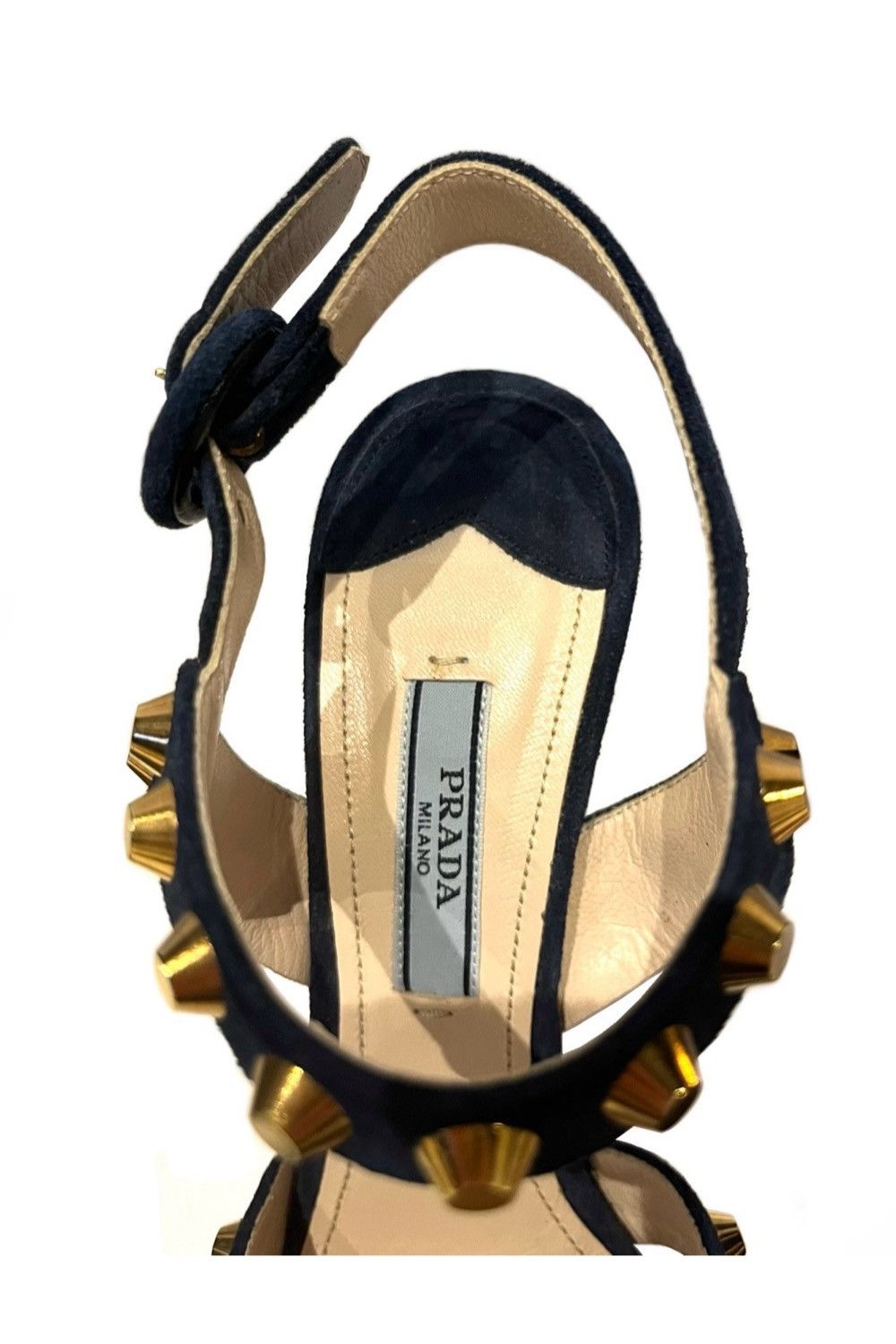 Prada Prada Navy Platform Heels Size US 7 / IT 37 - 3 Thumbnail