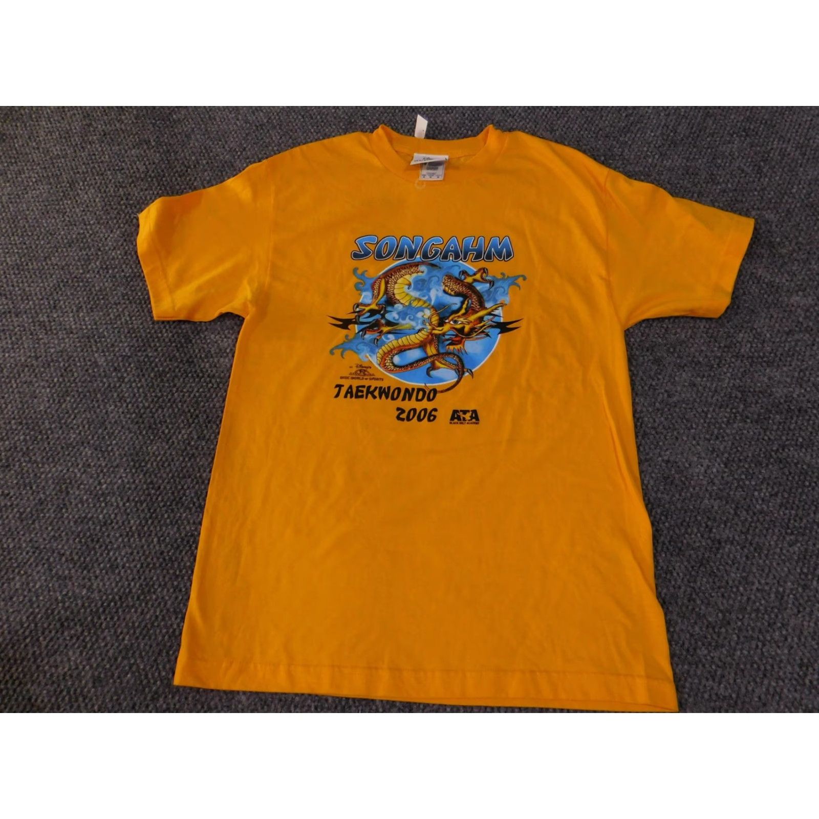 Disney Disney Songahm Taekwondo Shirt Mens Medium Yellow Wide World of Sports 2006 ATA Size US M / EU 48-50 / 2 - 4 Thumbnail