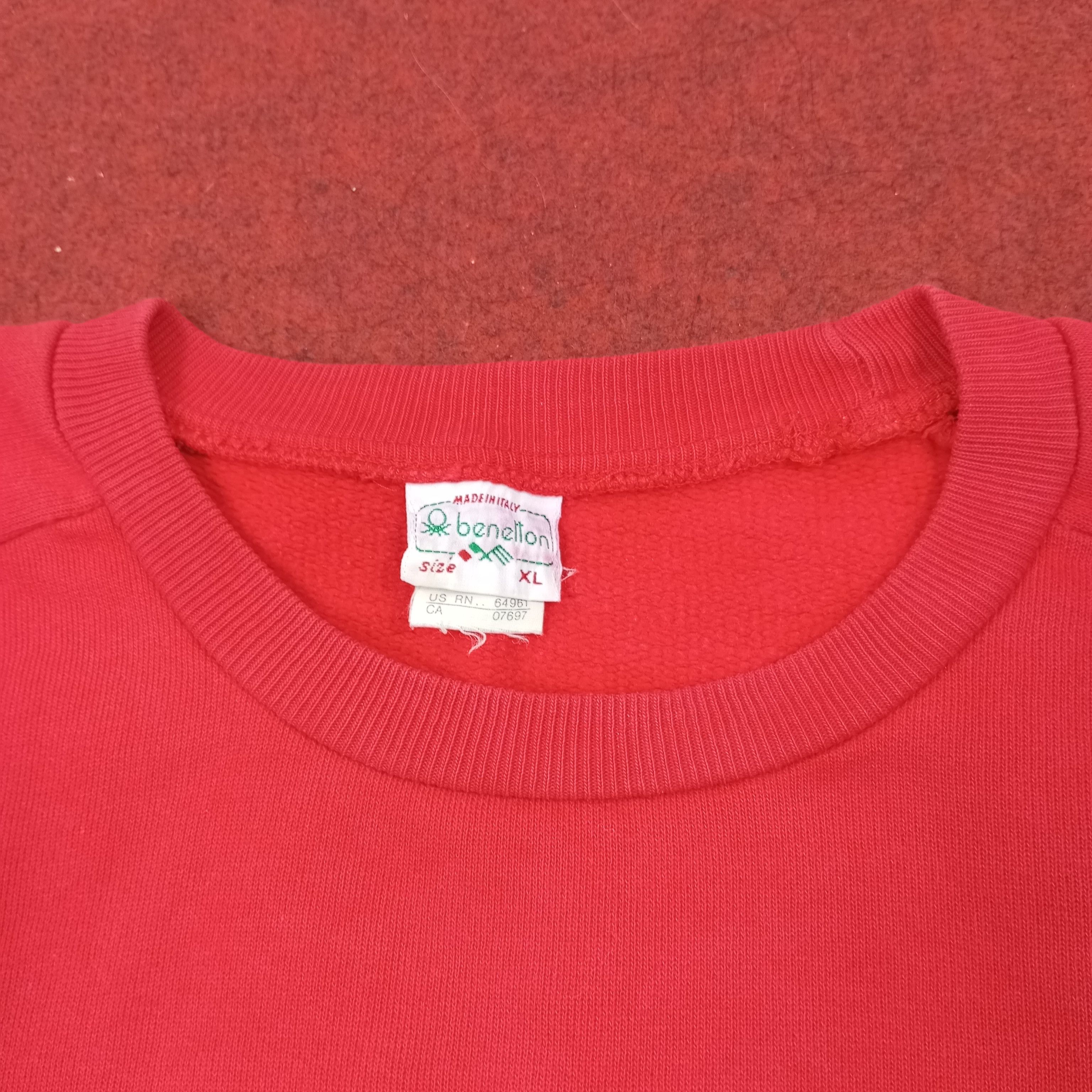 Benetton Benetton Spellout Design Vintage Sweatshirt c233n17 Size US XXL / EU 58 / 5 - 8 Thumbnail