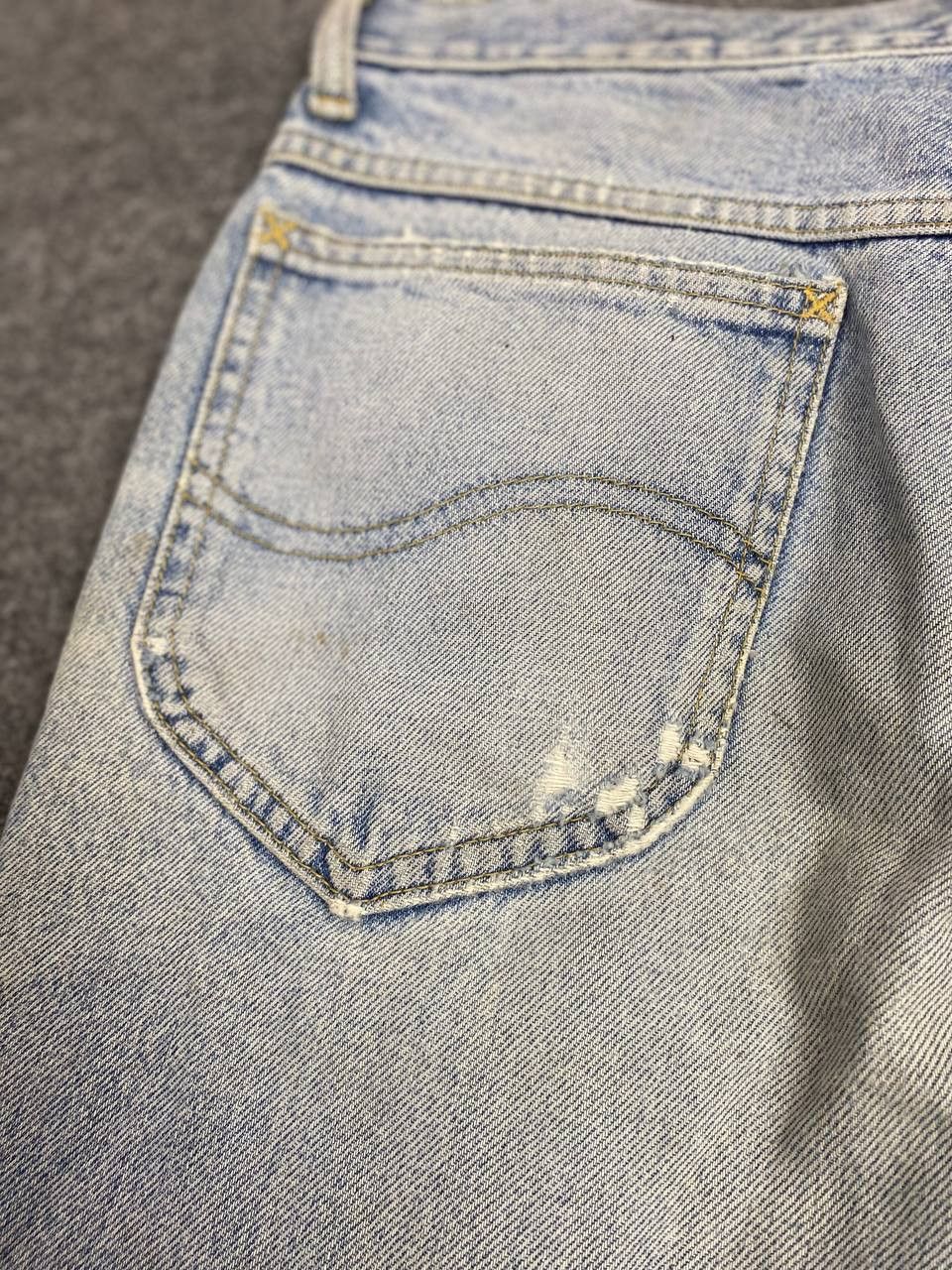 Lee vintage lee riders distressed reworked denim nice design Size US 31 - 6 Thumbnail