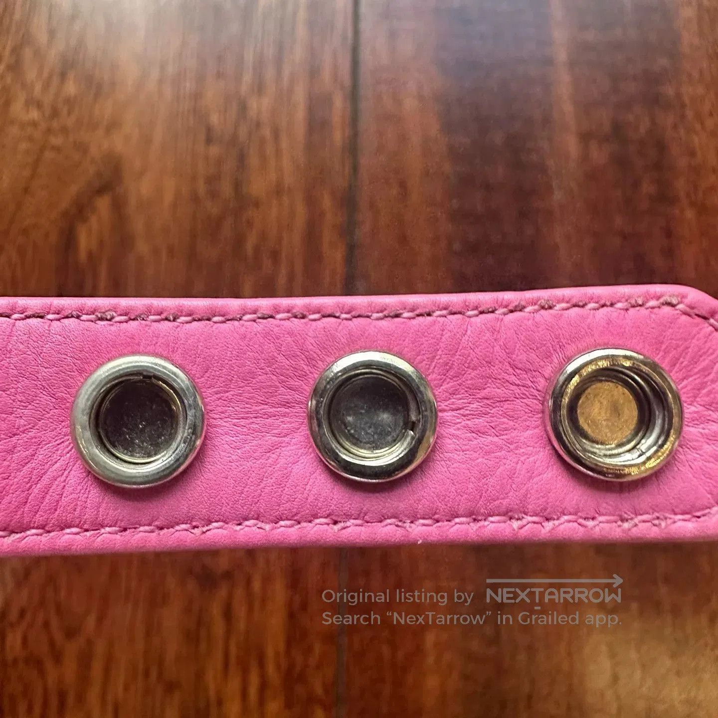 Chrome Hearts Chrome Hearts Limited Pink Leather Bracelet. Size ONE SIZE - 4 Thumbnail