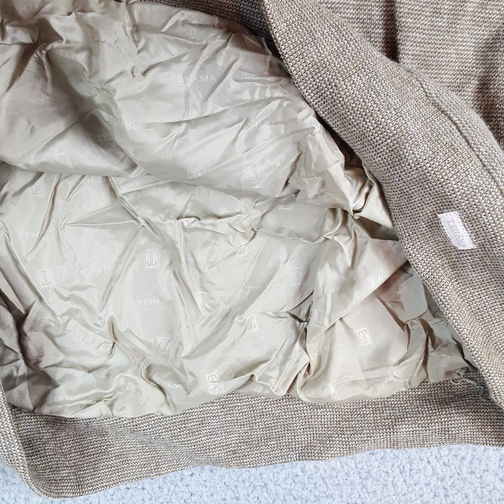 Vintage VINTAGE Tehama Beige Tight Knit Lined Preppy Sweater Men's Size L Golf Pullover Grampa Size US L / EU 52-54 / 3 - 5 Thumbnail