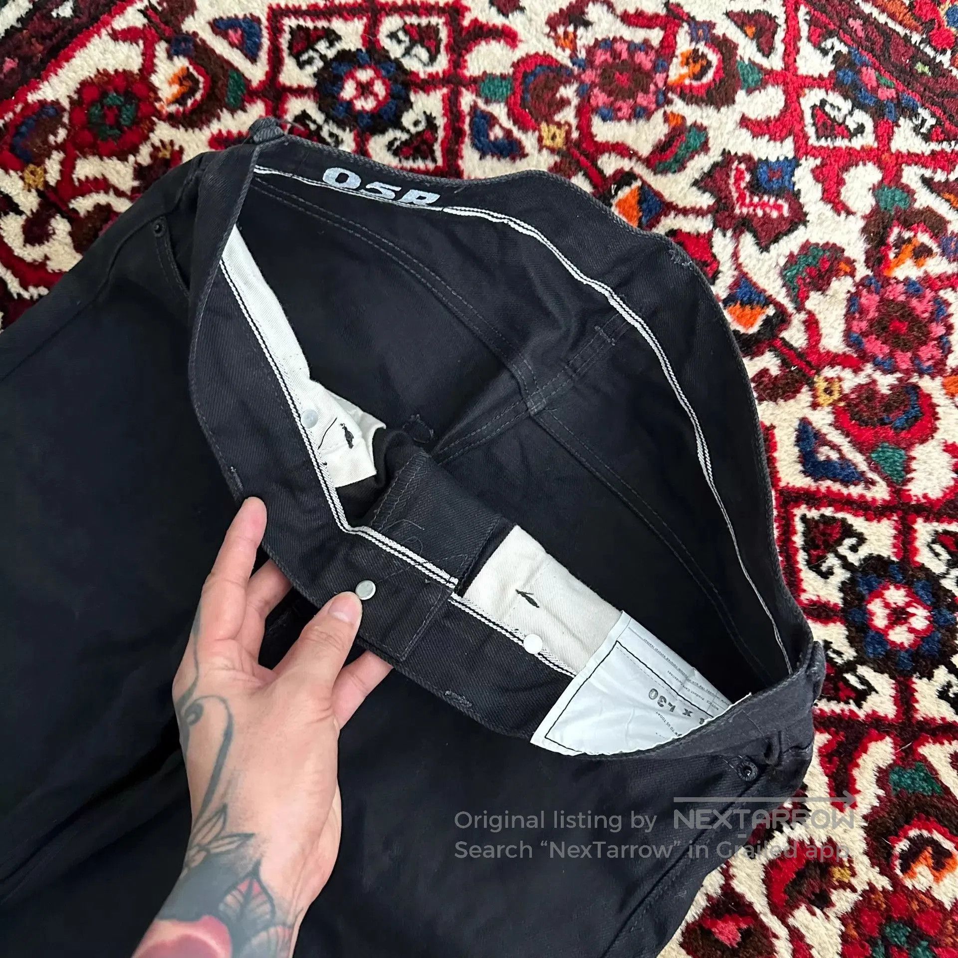 Visvim Black Denim Pants - Size 34. Size US 34 / EU 50 - 5 Thumbnail