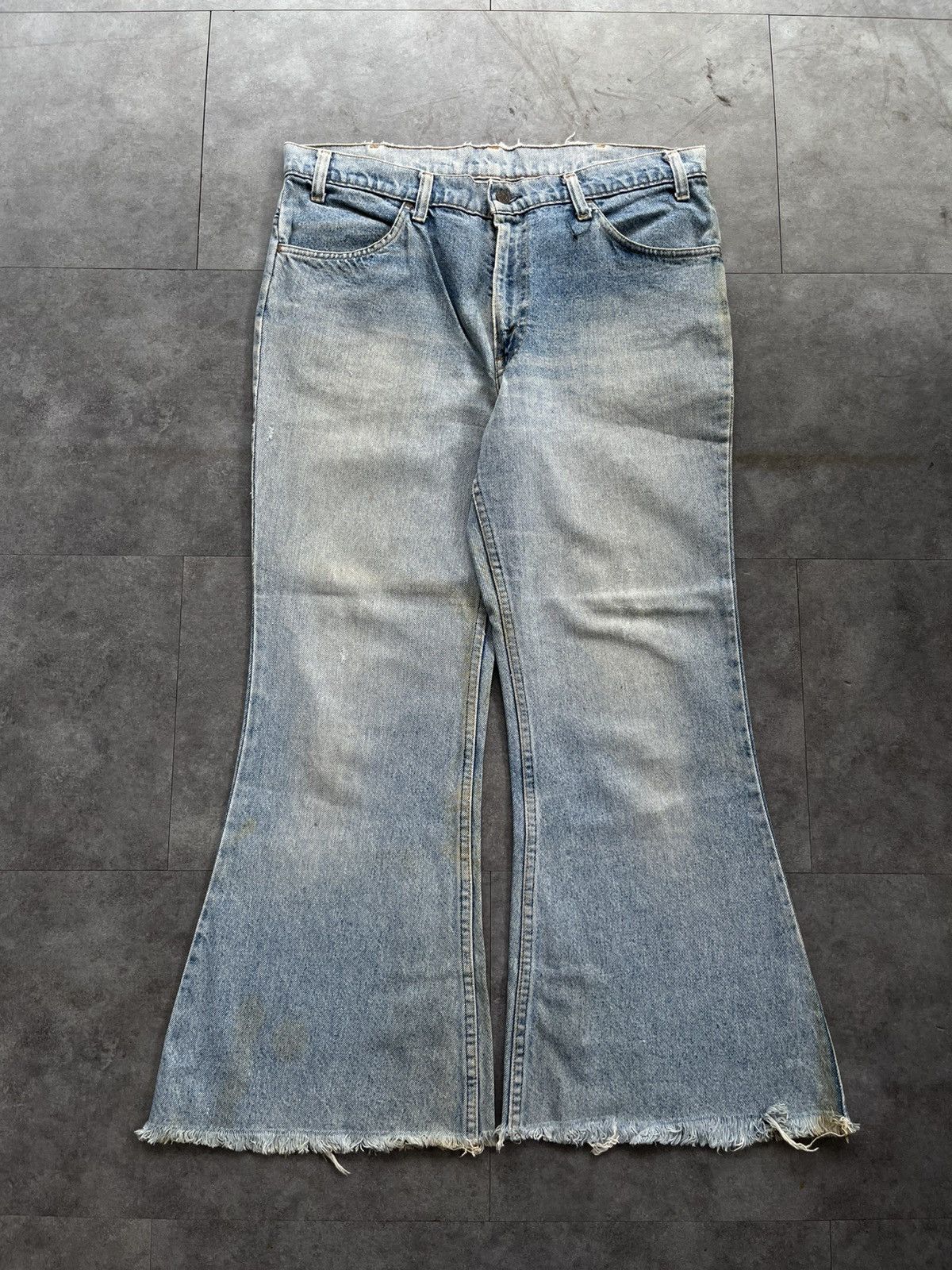 Levi's 70s orange tab flare jeans