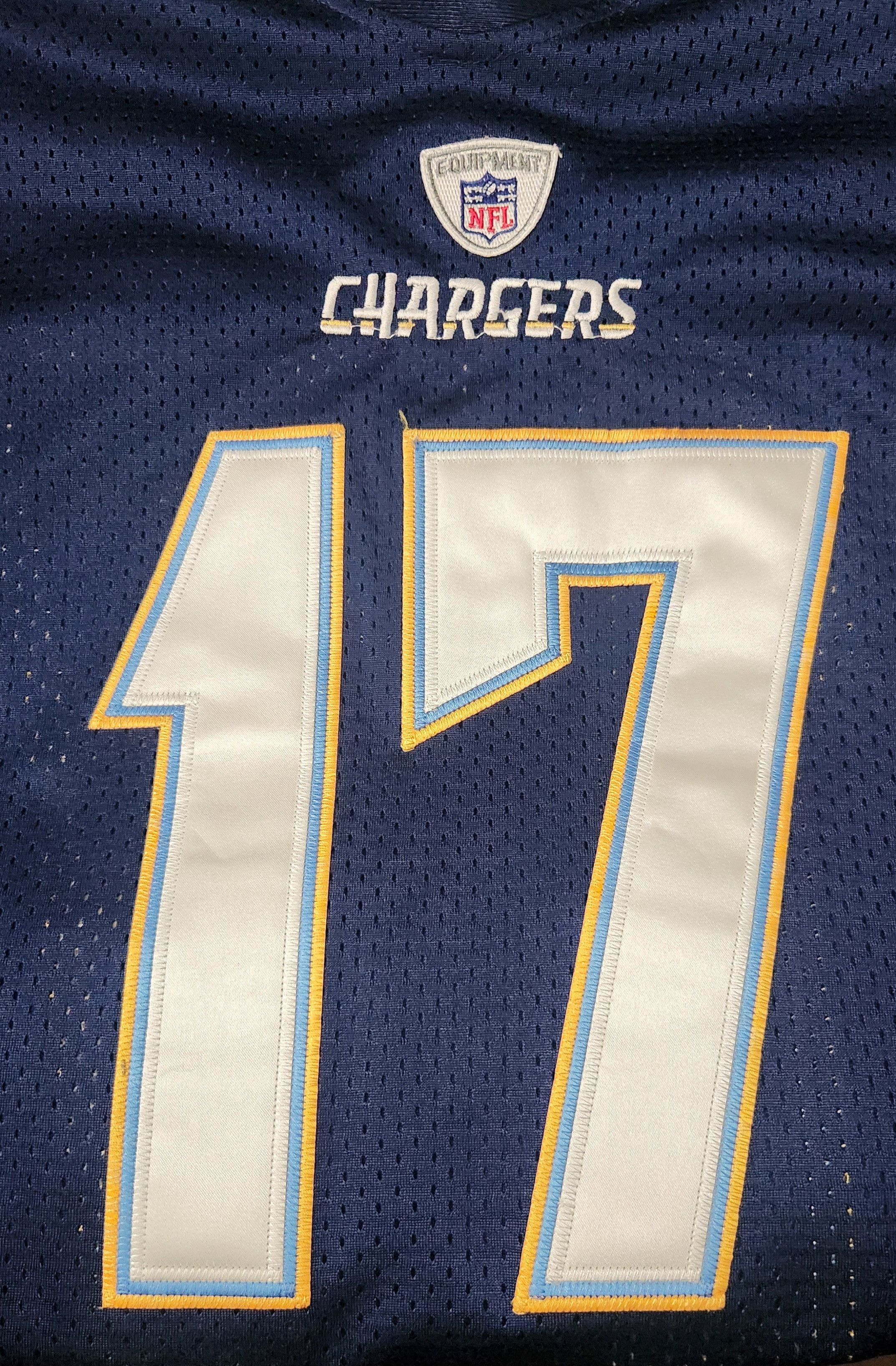 NFL × Reebok × Vintage Reebok San Diego Chargers Philip Rivers #17 NFL Football 50 Size US L / EU 52-54 / 3 - 11 Thumbnail