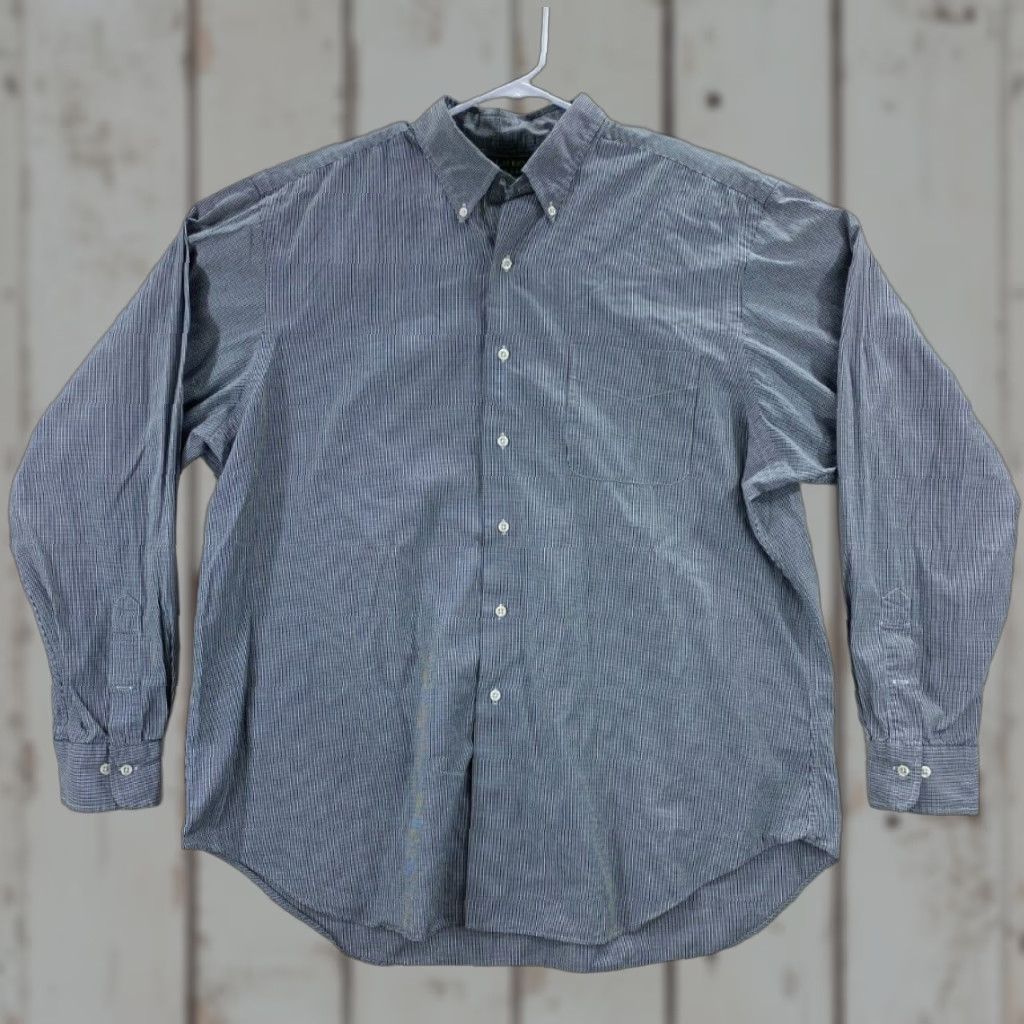 Ralph Lauren Ralph Lauren Mens XL 17.5 Button Down Long Sleeve Dress Shirt 100% Cotton Shirt Mens XL 17.5 Multi Colored 36/37 Shirts Size 46R - 1 Thumbnail