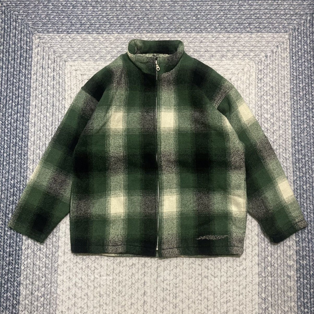 Vintage Vintage Sims Snowboard Checkered Wool Jacket Size US XL / EU 56 / 4 - 1 Thumbnail