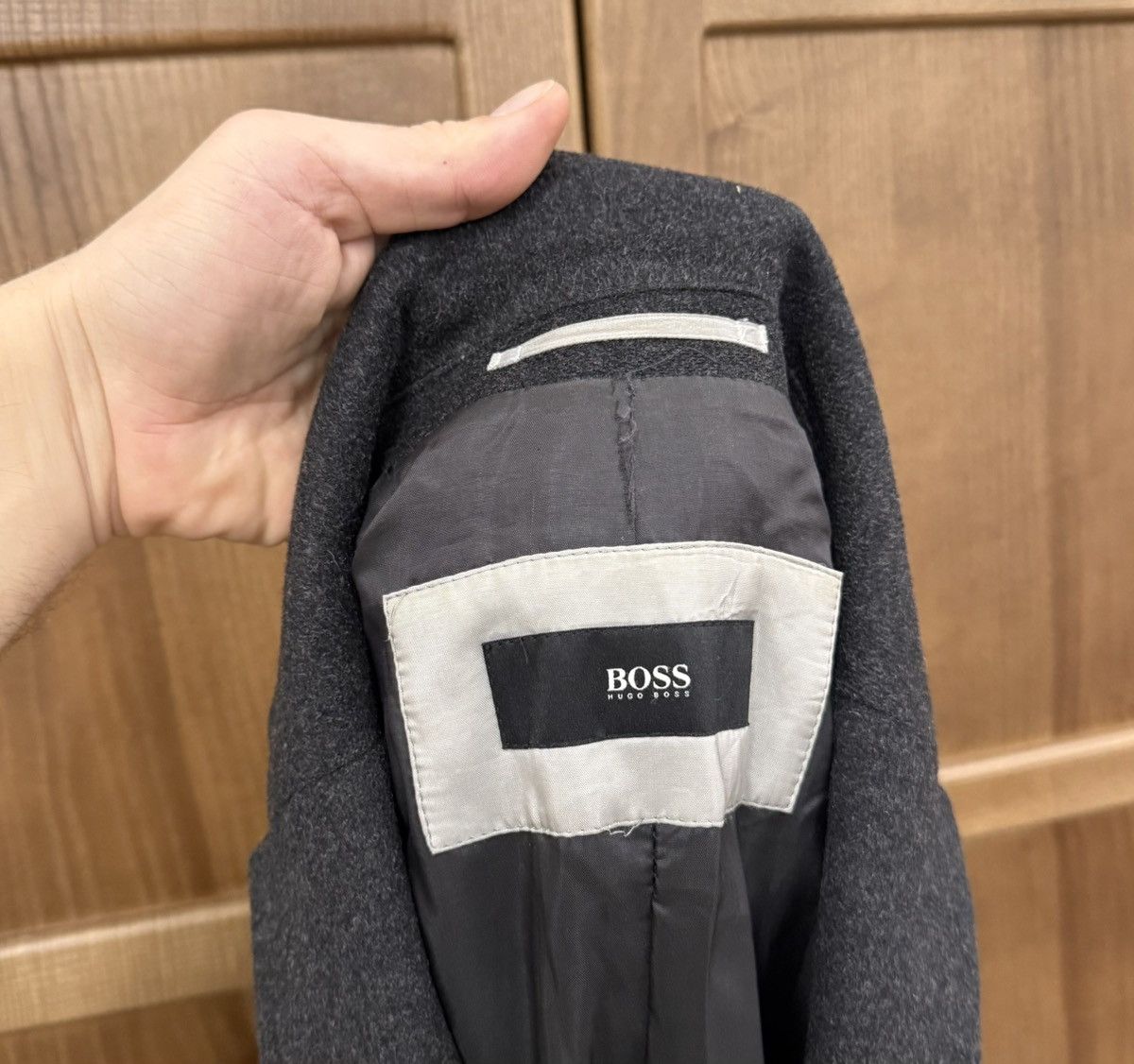 Hugo Boss Vintage Hugo Boss Wool Gray Coat Mens Size M Size US M / EU 48-50 / 2 - 6 Thumbnail