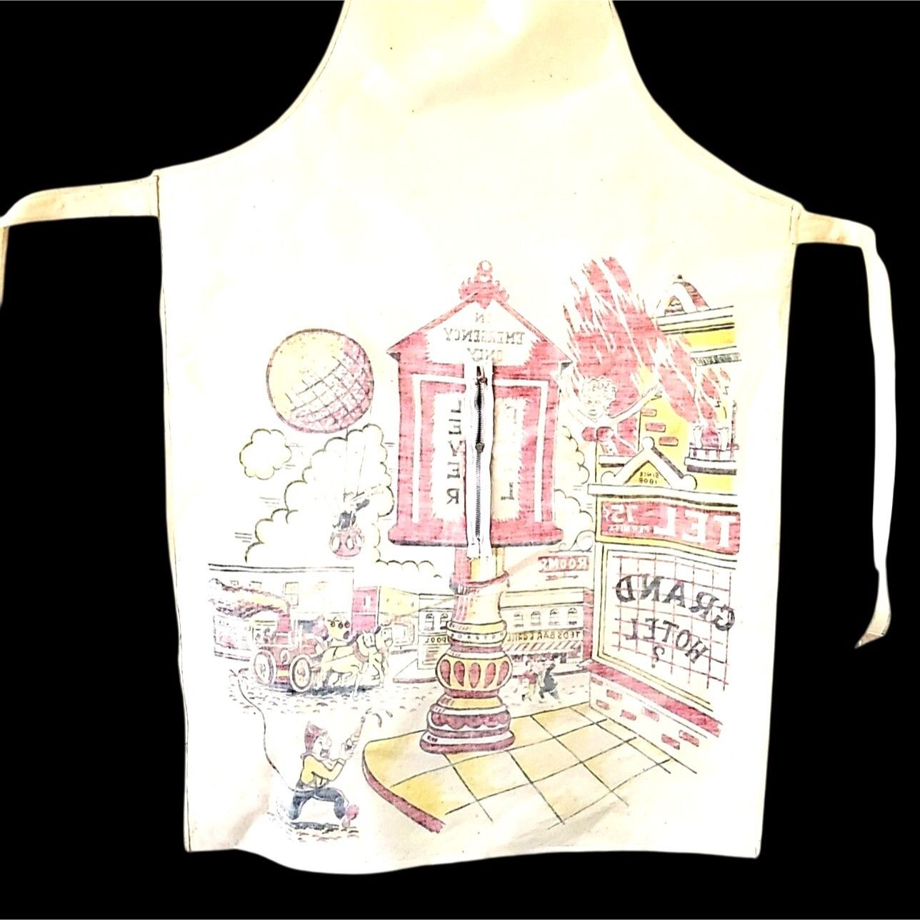 Vintage Vintage 1950s Risqué Men's BBQ Apron Pin-Up Zipper Pinup Gag Size ONE SIZE - 8 Thumbnail