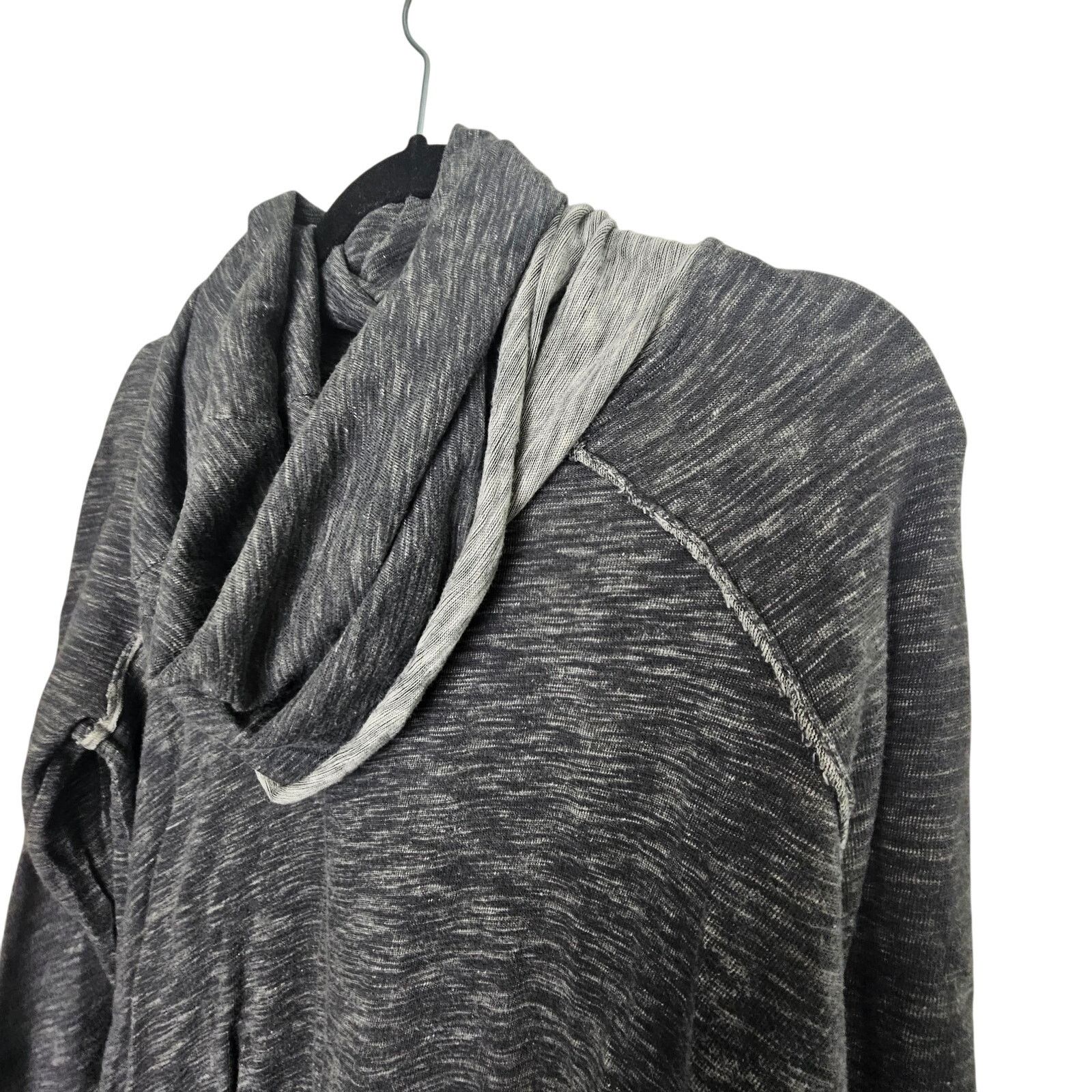 Free People Free People FP Beach Turtleneck Gray Shirt Women OS Size ONE SIZE - 5 Thumbnail