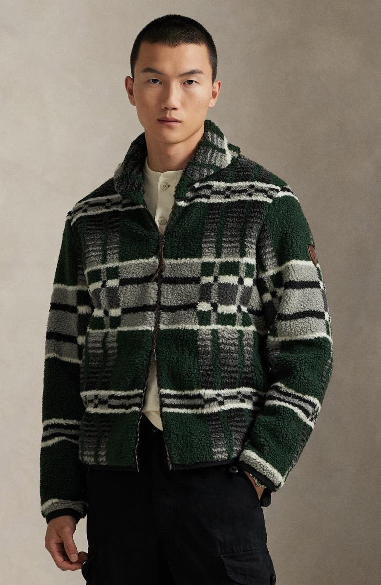 Polo Ralph Lauren Polo Ralph Lauren Geometric-Print Pile Fleece Jacket Large Size US L / EU 52-54 / 3 - 4 Thumbnail
