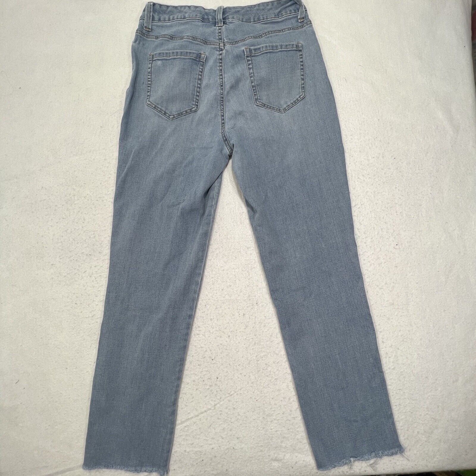 Gloria Vanderbilt Gloria Vanderbilt Amanda 2.0 Light Blue Denim Jeans Raw Hem Size 30" / US 8 / IT 44 - 5 Thumbnail
