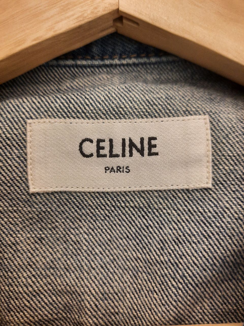 Celine SS19 Christian Marclay Patch Distressed Denim Jacket Size US XS / EU 42 / 0 - 3 Thumbnail