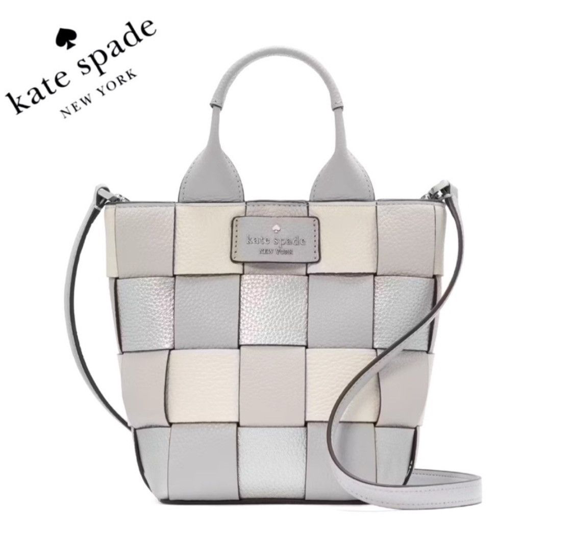 Kate Spade NWT KATE SPADE NY Basket Metallic Mini Leather Tote Size ONE SIZE - 1 Thumbnail