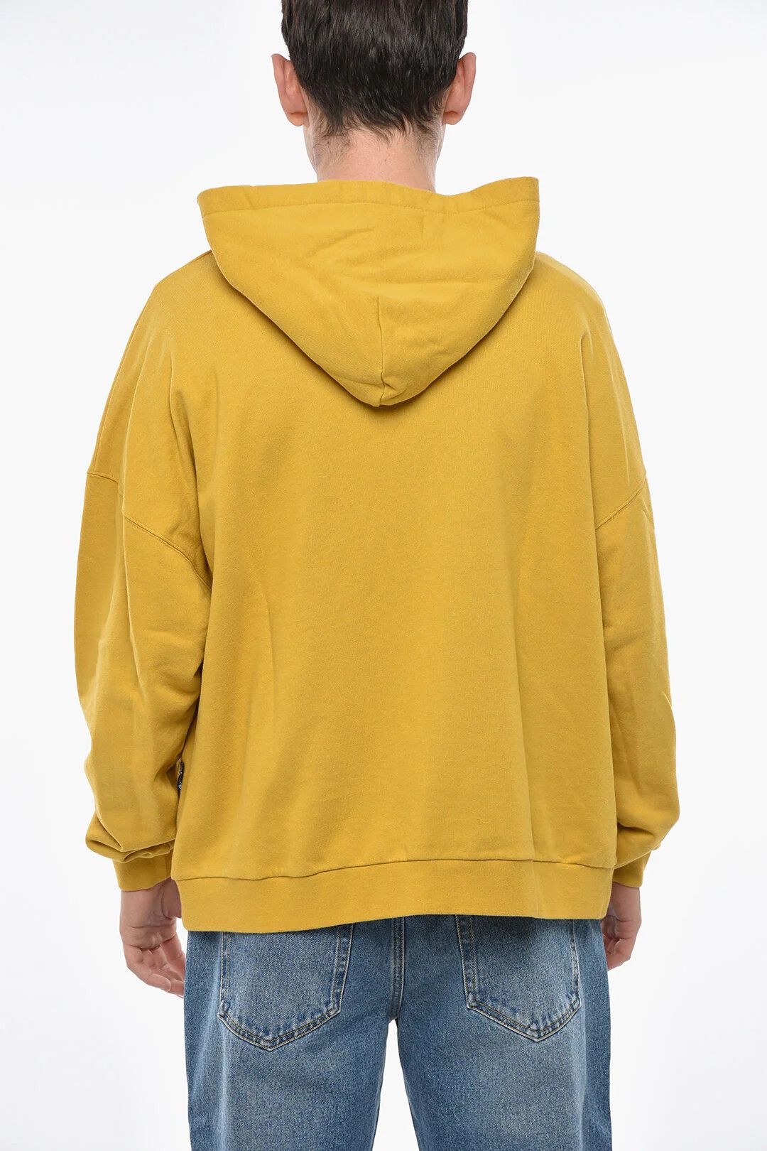 Palm Angels og1mm0326 Brushed-Cotton Hoodie in Yellow Size US L / EU 52-54 / 3 - 2 Thumbnail