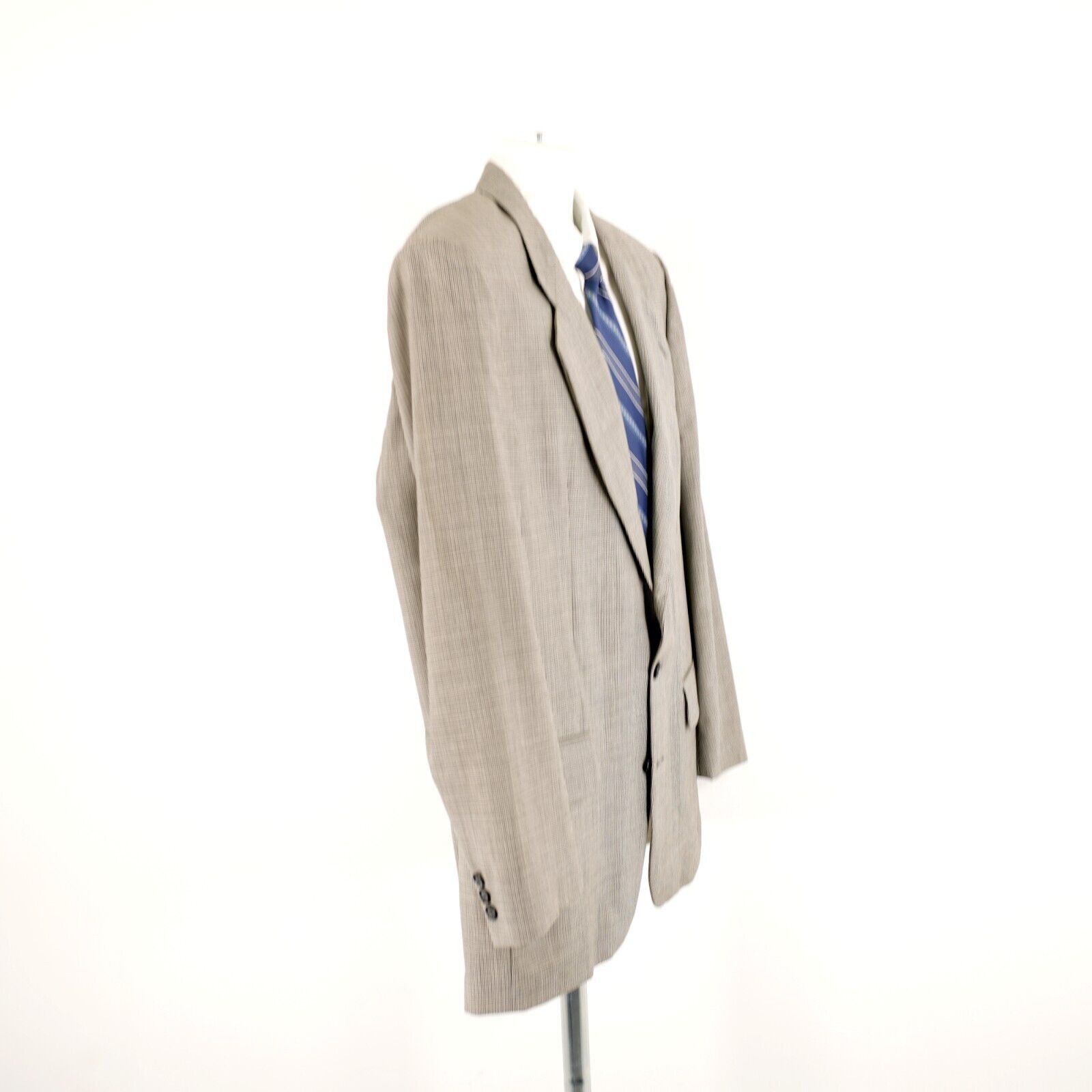 Oscar De La Renta Oscar De La Renta Travelers Worsted Wool 42R Cream Gray Star Size 42R - 7 Thumbnail