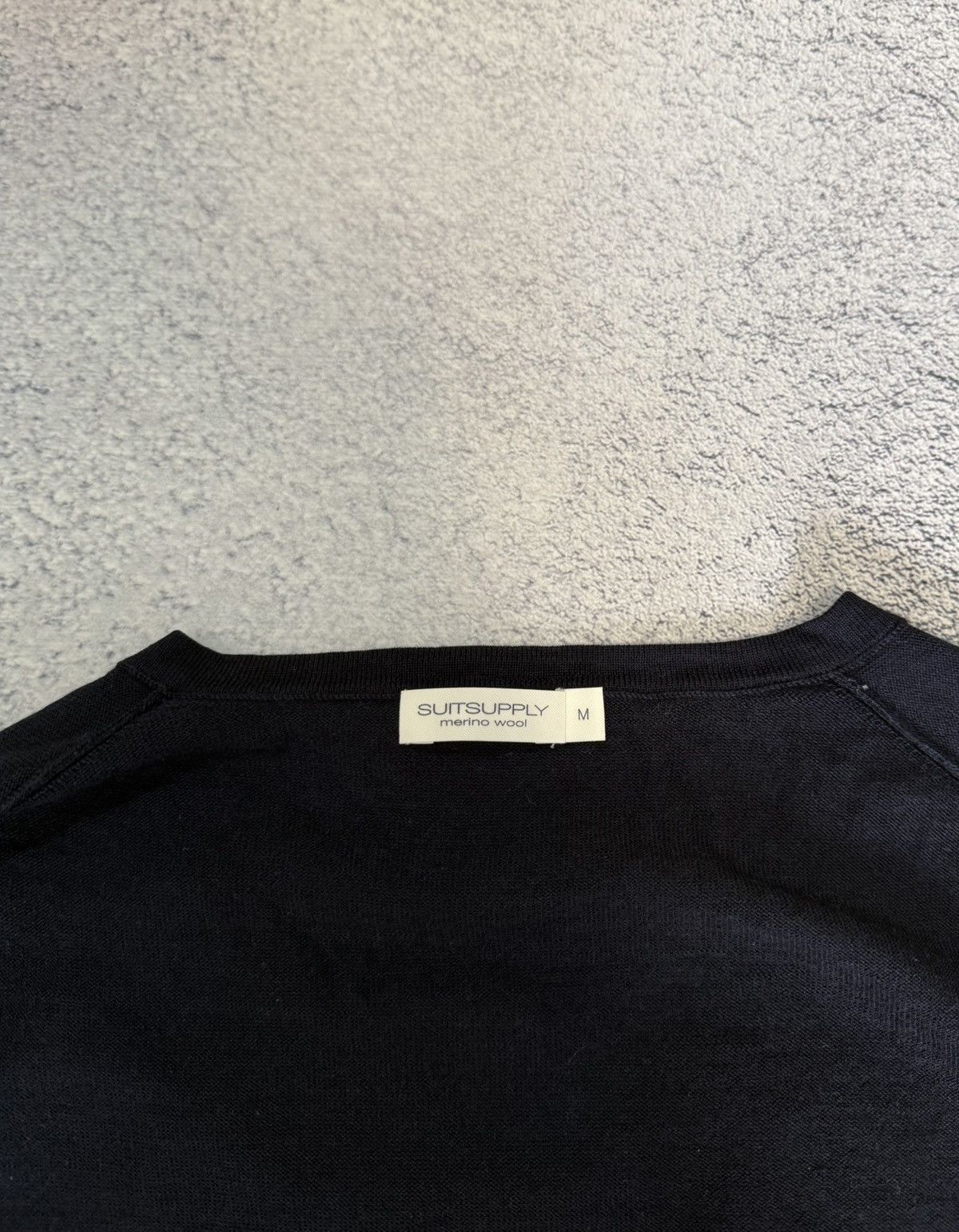 Suitsupply Suitsupply Mens M Merino Wool V Neck Sweater Pullover Navy Size US M / EU 48-50 / 2 - 9 Thumbnail
