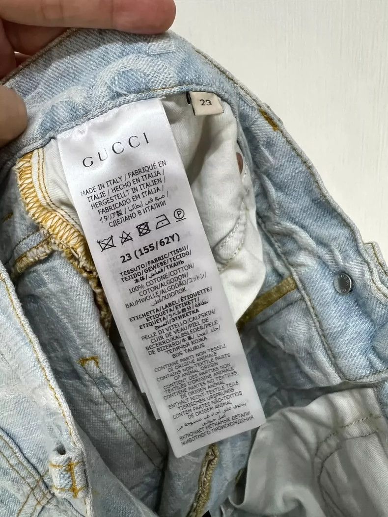 Gucci Gucci Size 23 GG cccard denim shorts size 23 2502-Nextarr Size US 26 / EU 42 - 6 Thumbnail