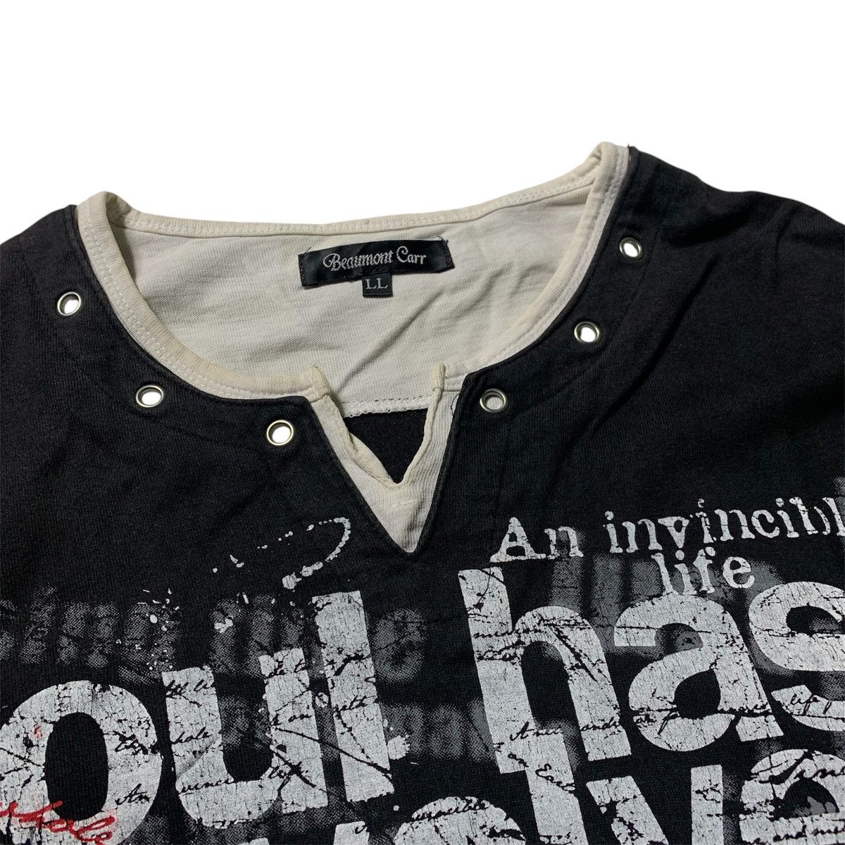 Japanese Brand 2000s Beaumont Carr Y2k Poem Punk V-keii Style Size US L / EU 52-54 / 3 - 3 Thumbnail