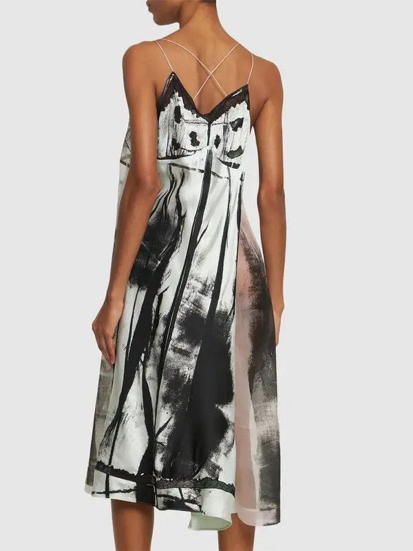 Maison Margiela o1y0625 Midi Dress in Multicolor Size S / US 4 / IT 40 - 3 Thumbnail