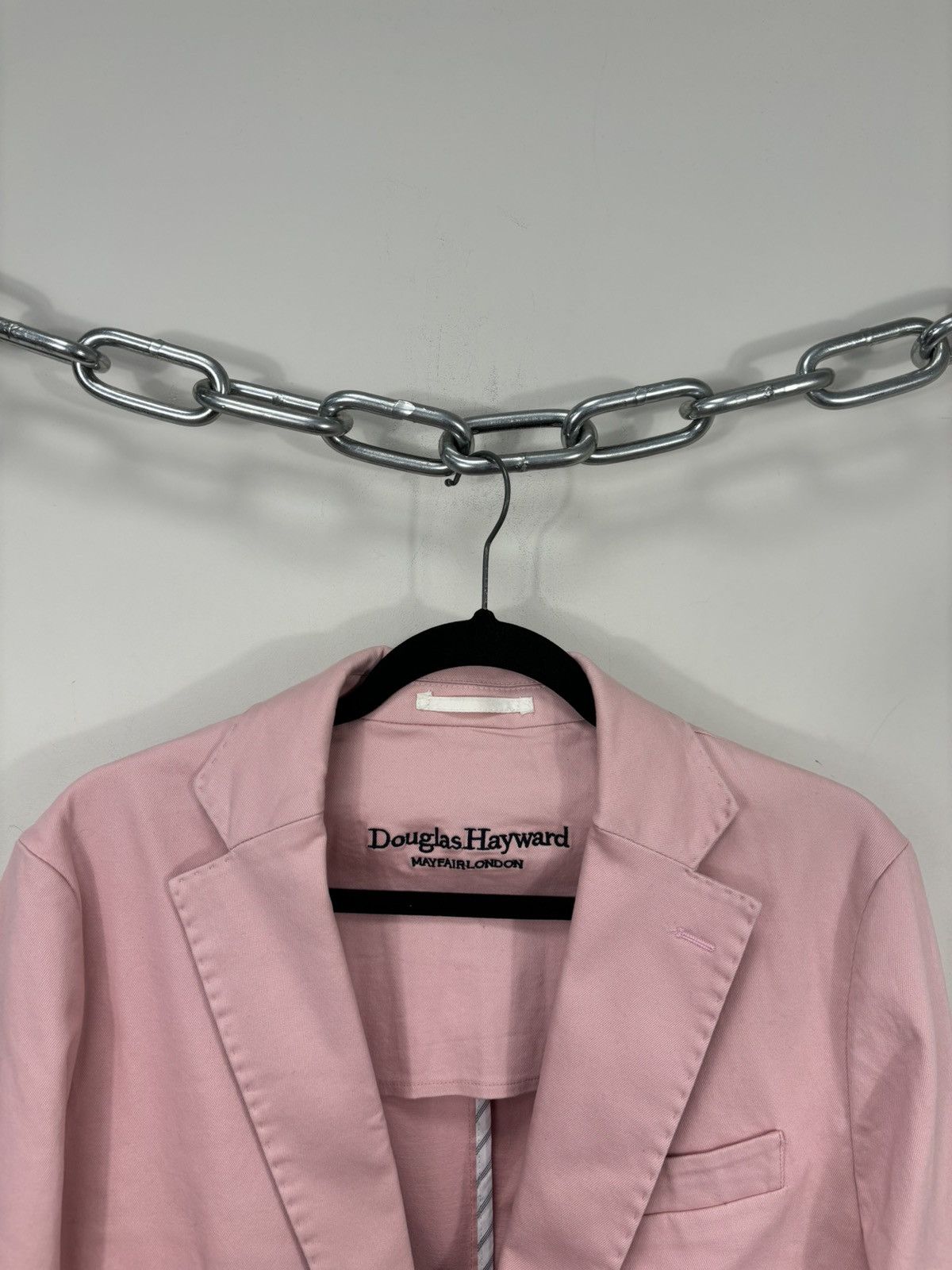 Douglas Hayward Douglas Hayward Men’s Pink Smart Casual Cotton Blazer Jacket Size 40R - 8 Thumbnail
