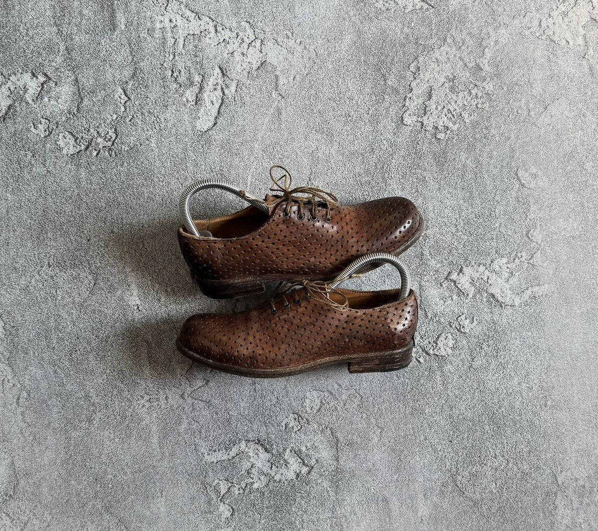 Shoto Shoto 37size leather handcrafted low top shoes boots retro Size US 7 / IT 37 - 1 Thumbnail