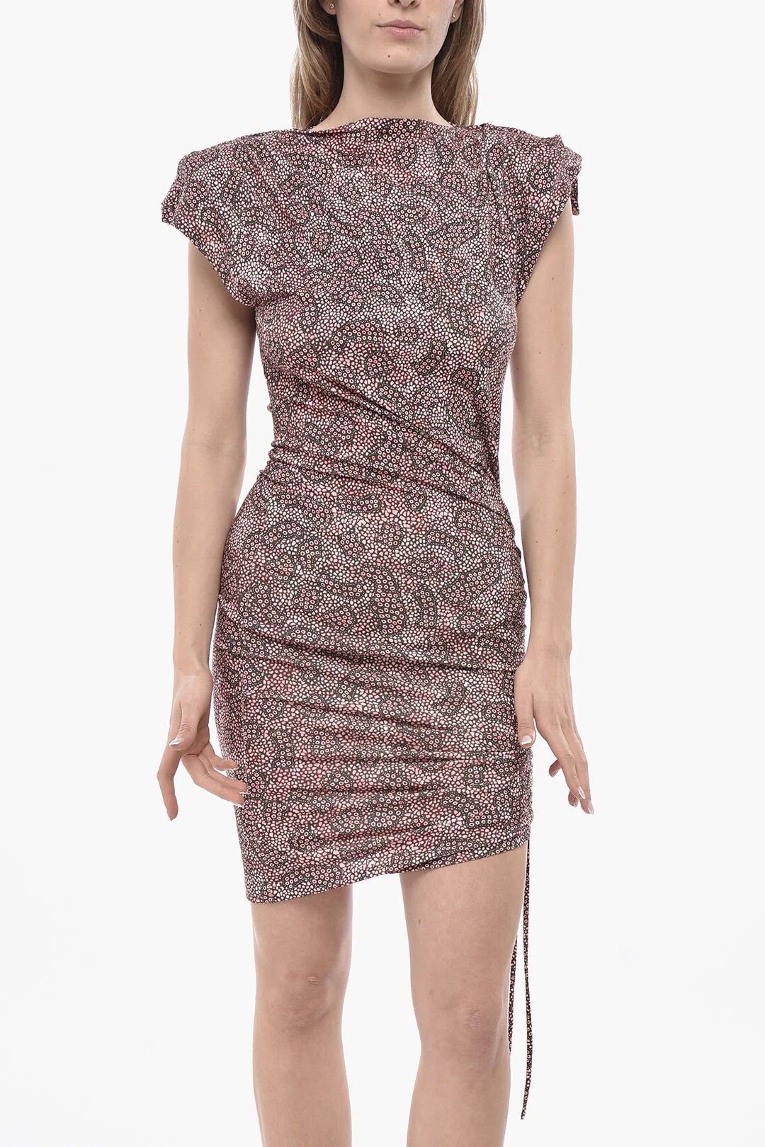 Isabel Marant og1mm0326 Draped Sheath Dress in Pink Size M / US 6-8 / IT 42-44 - 4 Thumbnail