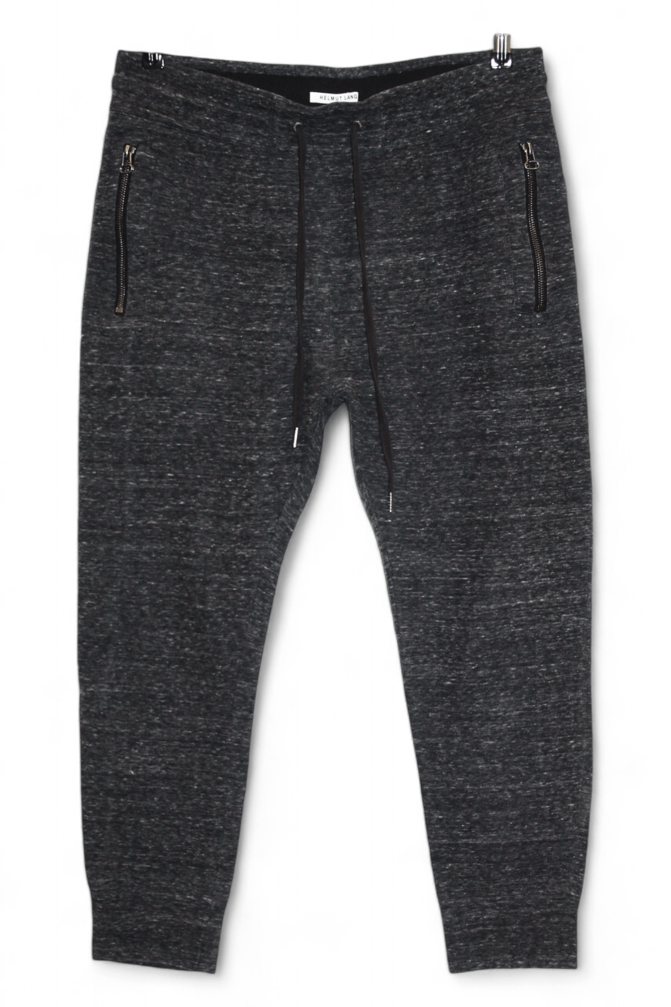 Helmut Lang Helmut Lang Heather Charcoral Curved Leg Track Pants Size US 34 / EU 50 - 1 Thumbnail