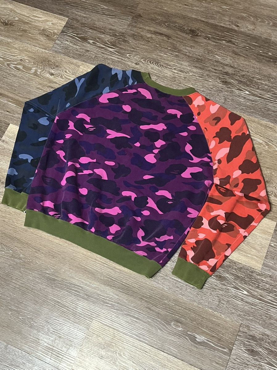 Bape × Vintage Crazy Camo Pullover Crewneck 2000s Bathing Ape Size US M / EU 48-50 / 2 - 2 Thumbnail