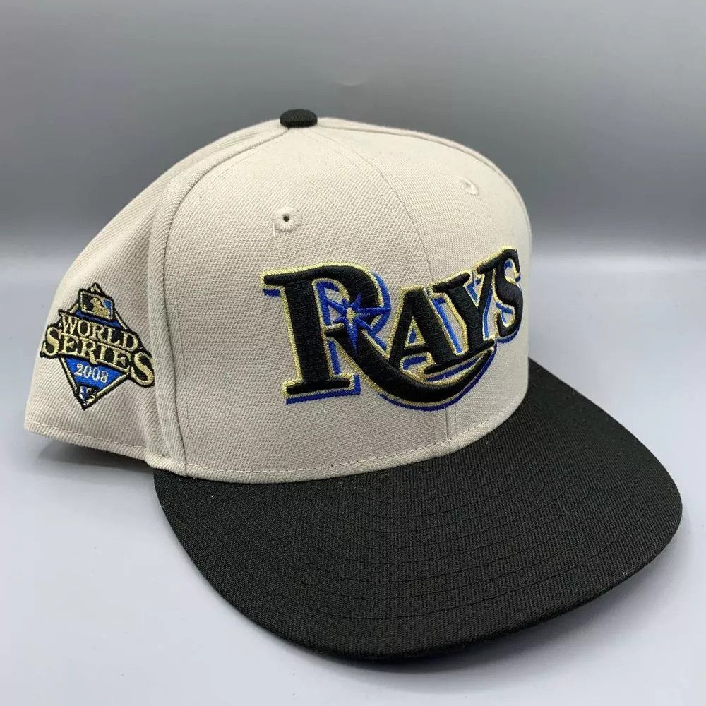 New Era Tampa Bay Rays Hat Men 7 1/2 59Fifty New Era Fitted Cap Size ONE SIZE - 1 Thumbnail