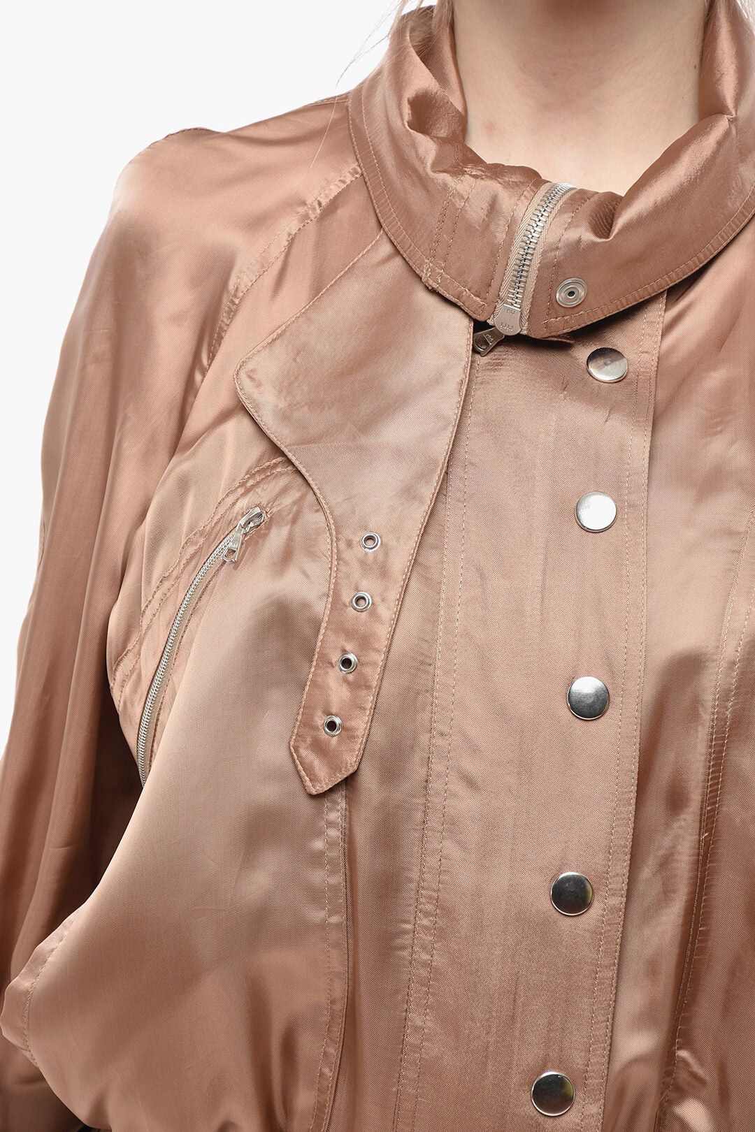 Dries Van Noten og1mm0426 Satin Jacket in Pink Size M / US 6-8 / IT 42-44 - 3 Thumbnail