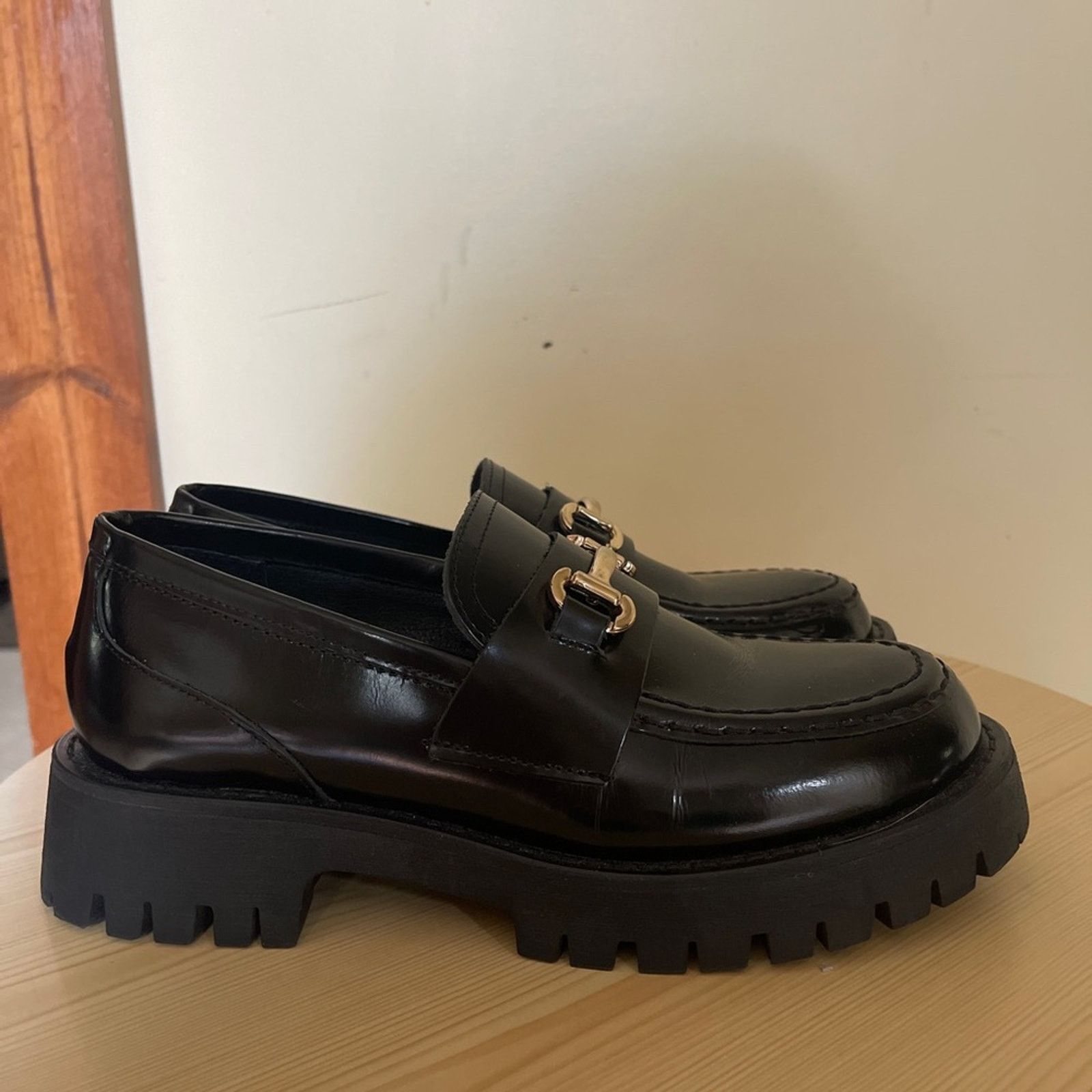 Steve Madden Steve Madden Lando Black Loafers Size US 8.5 / IT 38.5 - 4 Thumbnail