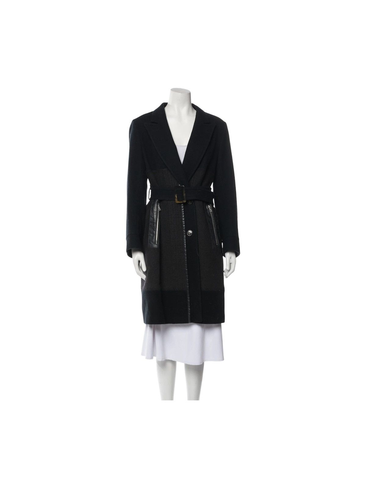 Dries Van Noten Dries Van Noten 2012 Tapered Wool Coat Size XS / US 0-2 / IT 36-38 - 1 Thumbnail