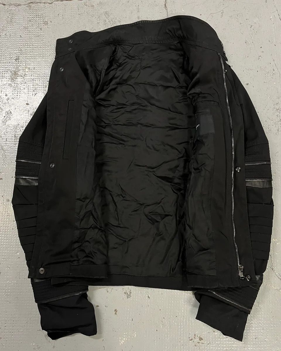 Givenchy SS2011 Givenchy Black Nylon Moto Zip Sleeve Bomber Jacket by Hedi Slimane Size US S / EU 44-46 / 1 - 8 Thumbnail