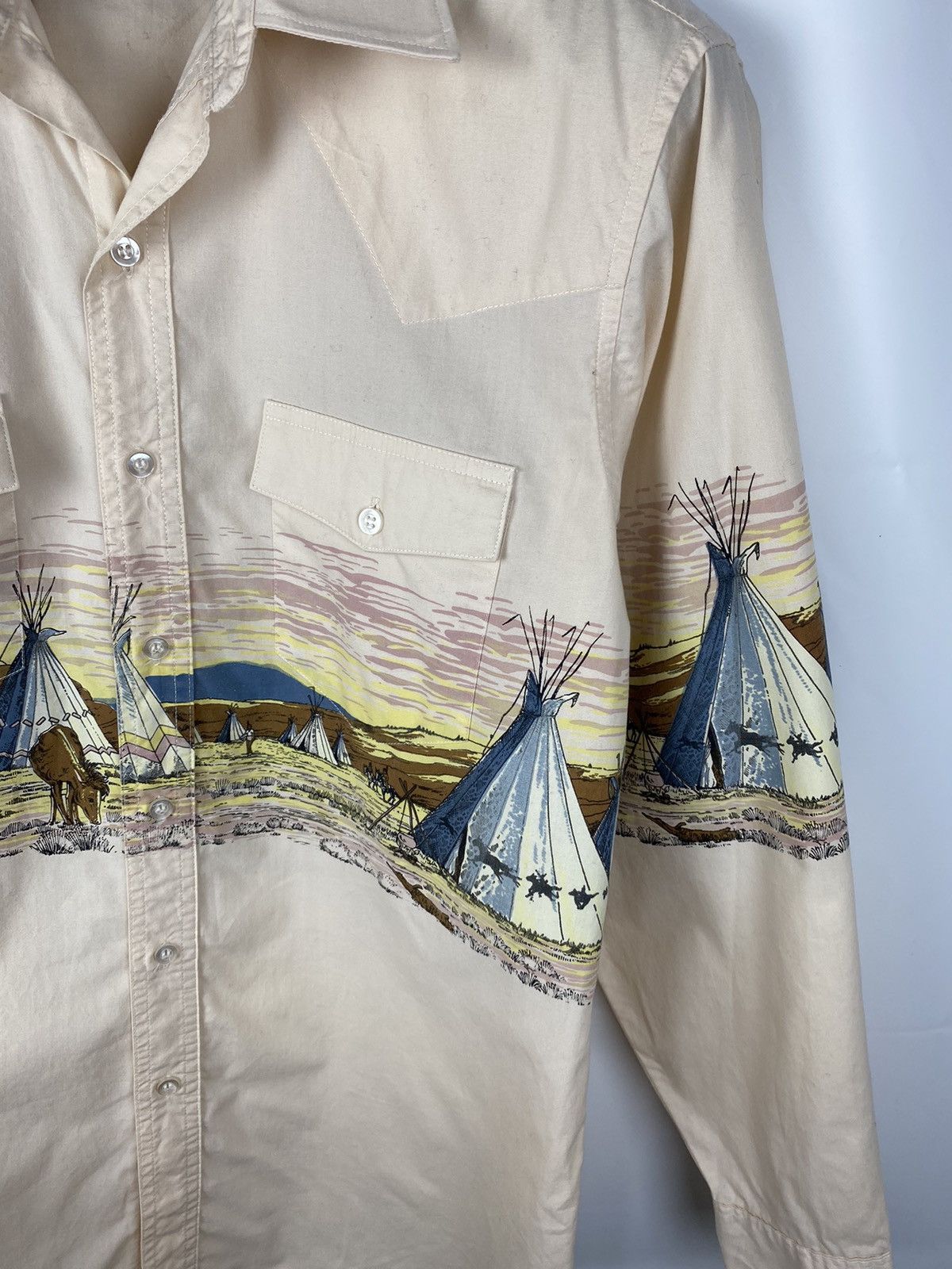 Designer Gun Bill Western Shirt Printed Button Up size M Size US M / EU 48-50 / 2 - 6 Thumbnail