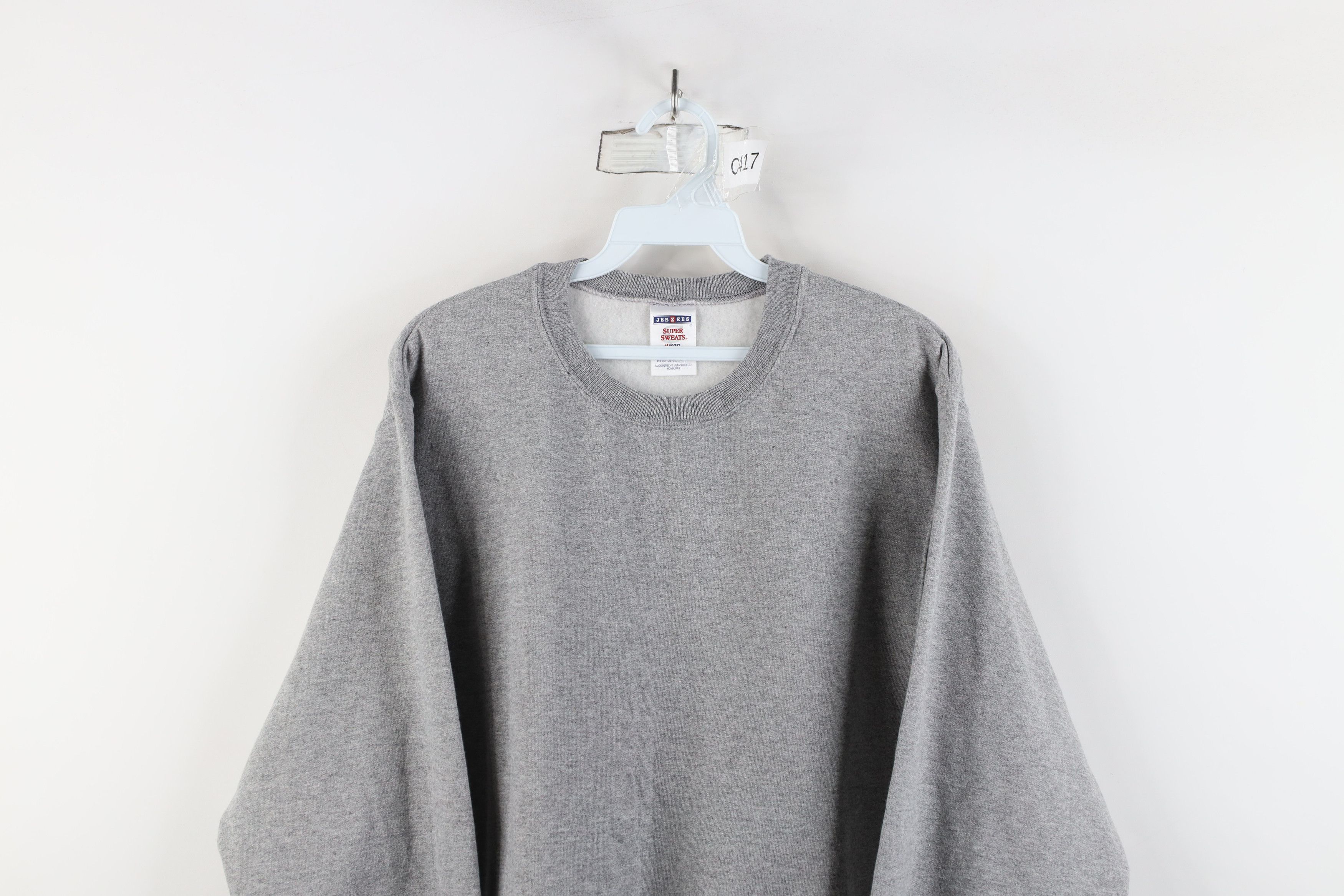 Vintage Vintage 90s Streetwear Crewneck Sweatshirt Heather Gray Size US S / EU 44-46 / 1 - 2 Thumbnail