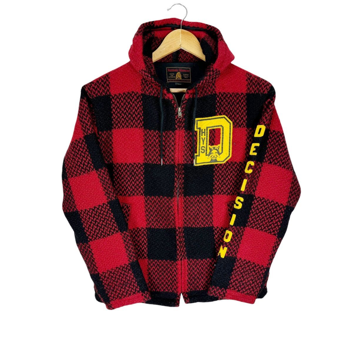 Hysteric Glamour ☀️HYSTERIC GLAMOUR HOODIE ‘DECISION’ RED TARTAN JACKET Size S / US 4 / IT 40 - 1 Thumbnail