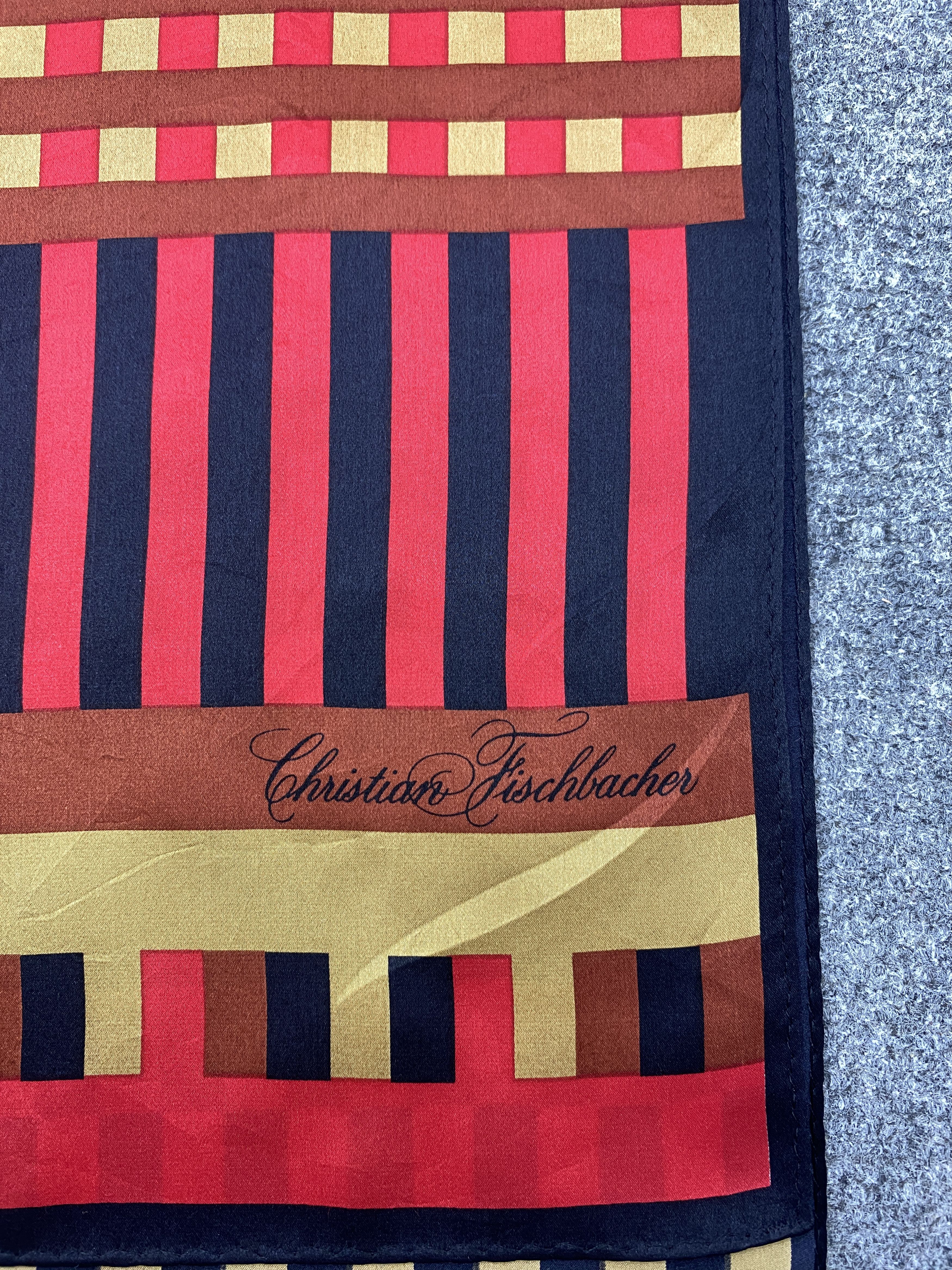 Vintage Vintage Christian Fischbacher Silk Scarf SN0163 Size ONE SIZE - 4 Thumbnail