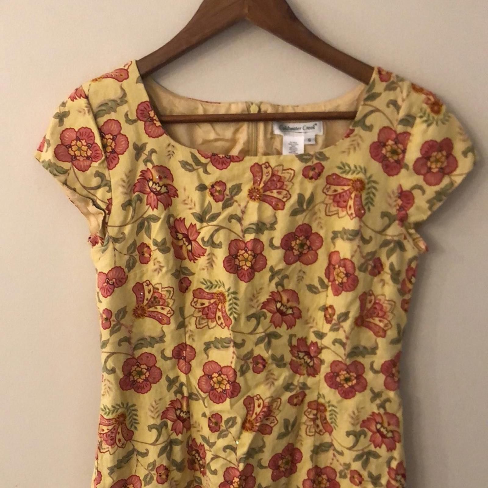 Coldwater Creek Coldwater Creek linen blend Floral long dress lined SZ 6 Size M / US 6-8 / IT 42-44 - 2 Thumbnail