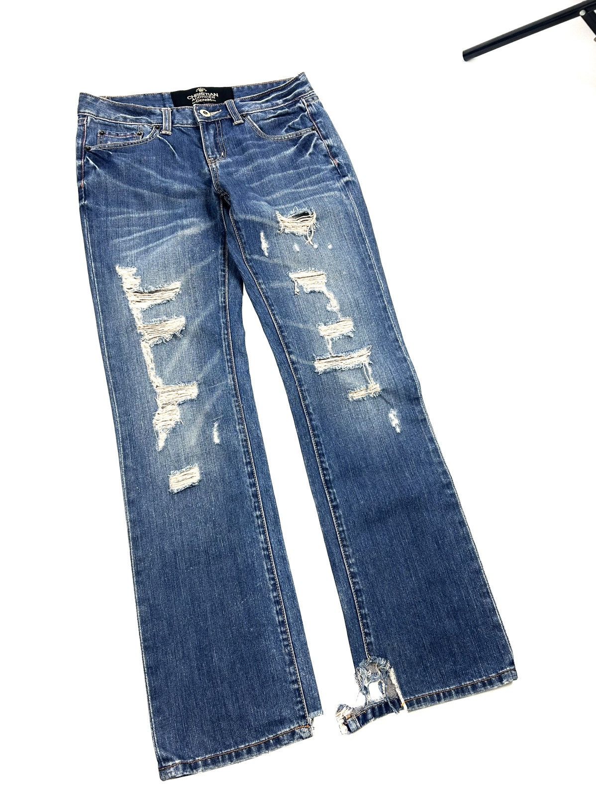 Christian Audigier Christian Audigier Limited Edition Faded Jeans Women’s Y2K Size 30" / US 8 / IT 44 - 3 Thumbnail