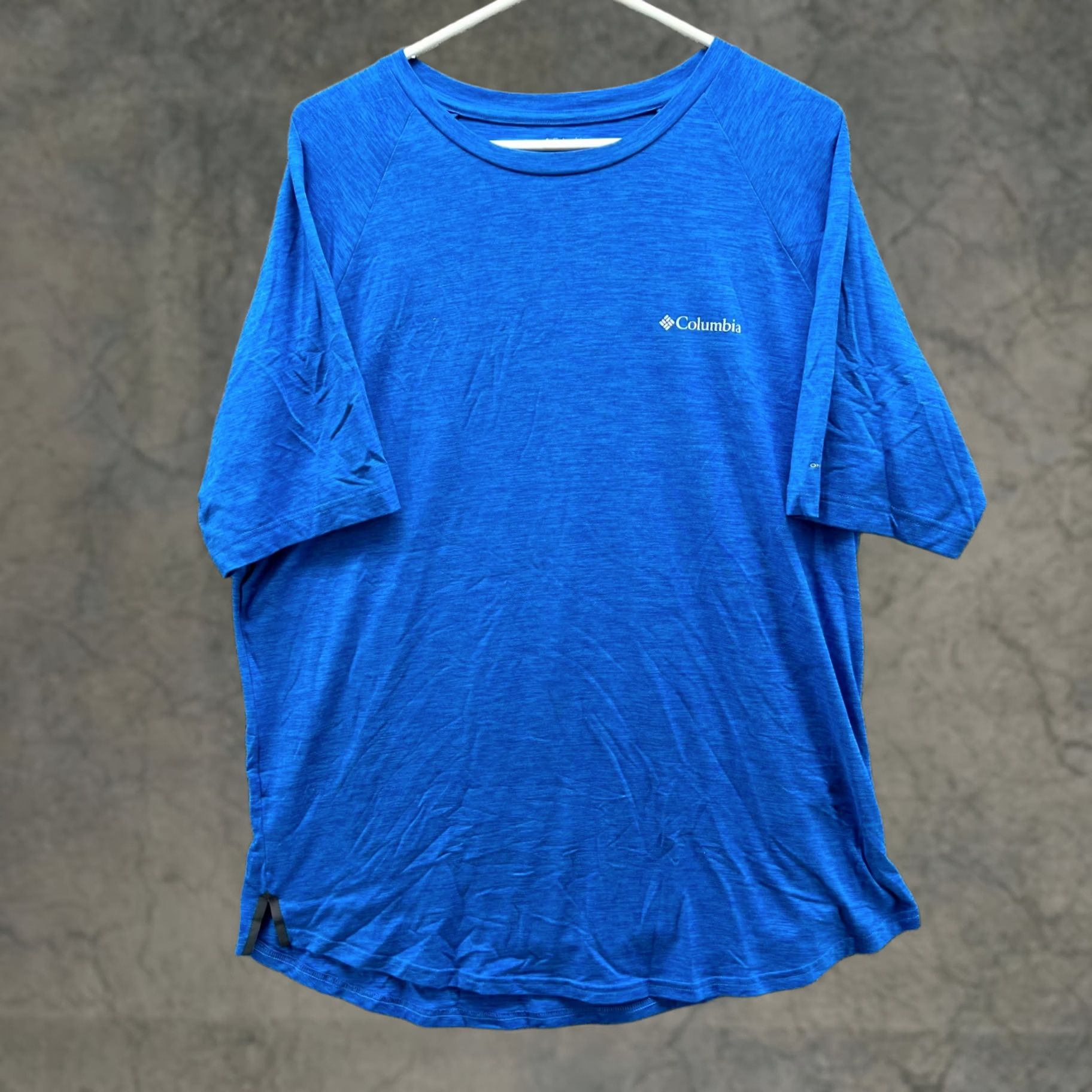 Spell Columbia Shirt Men Large Blue Crewneck Short Sleeve Omni Wick Logo PFG Omni-Shade All Seasons T-Shirt Size US L / EU 52-54 / 3 - 1 Thumbnail