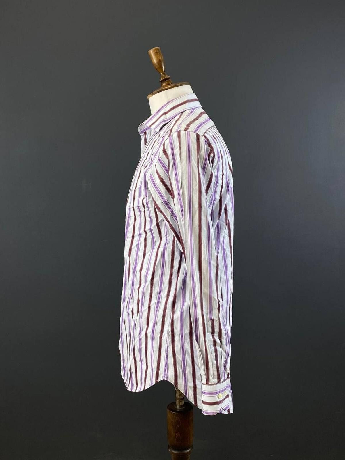 Etro Etro Milano White Stripe Button Down Shirt Size 41 Size US M / EU 48-50 / 2 - 8 Thumbnail