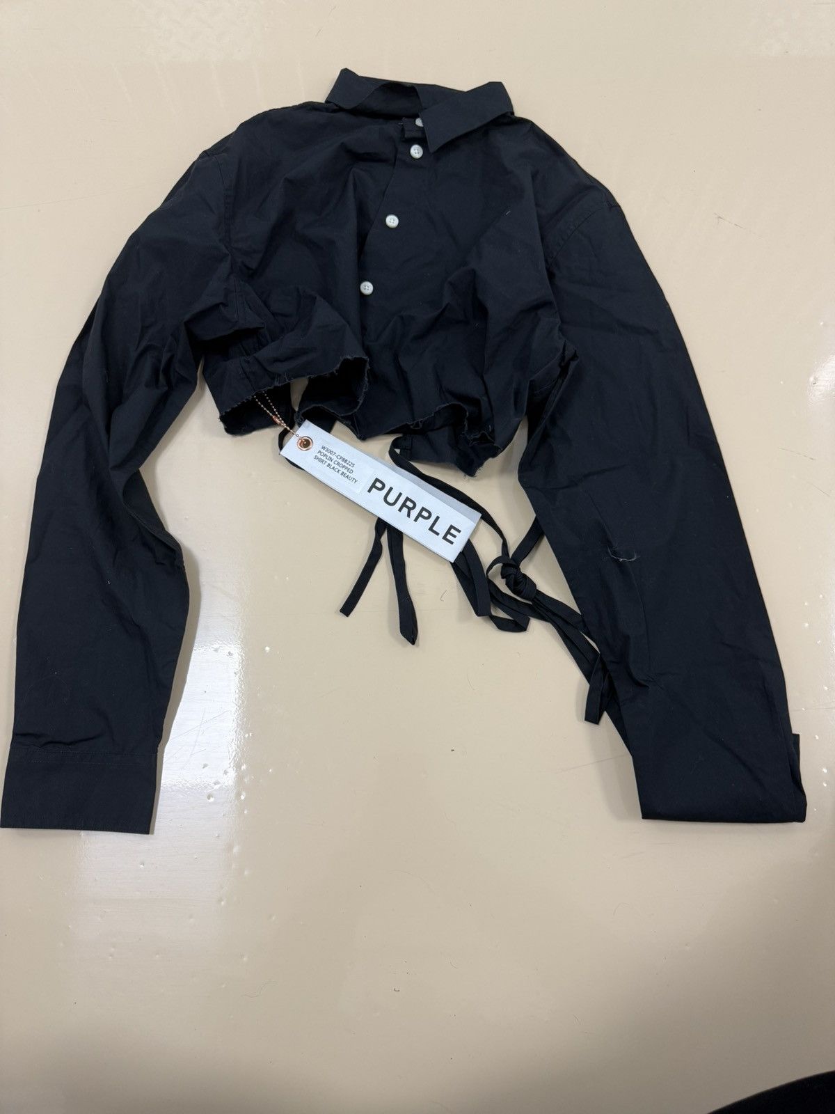 Other Purple Brand Poplin Cropped Shirt Size S / US 4 / IT 40 - 1 Thumbnail