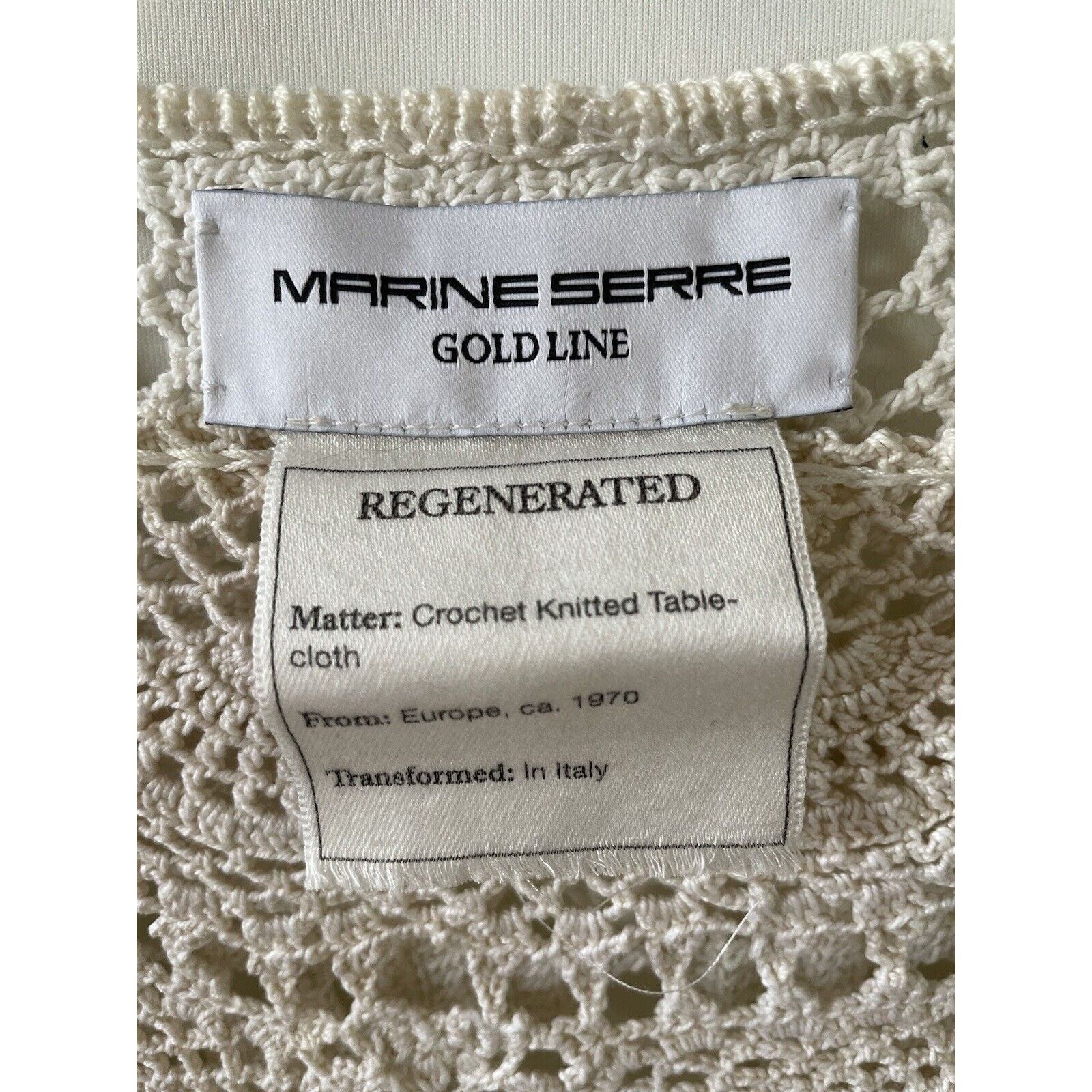 Marine Serre 20SS Marine Serre Maree Noire Regenerated Crochet Top Size S Size US S / EU 44-46 / 1 - 4 Thumbnail