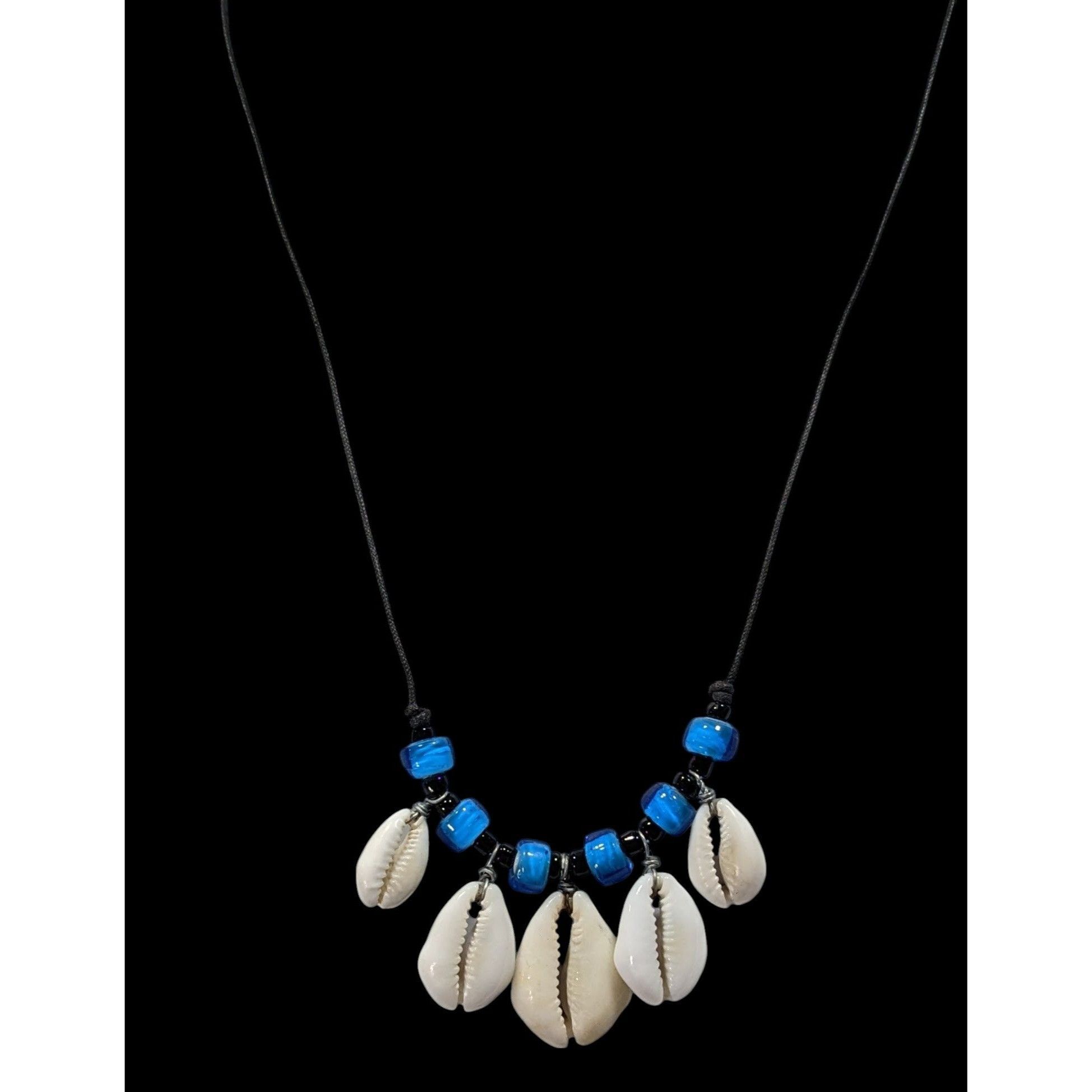 Other Vintage 90s Mermaidcore Beachy Cowrie Shell And Blue Glass N Size ONE SIZE - 2 Thumbnail