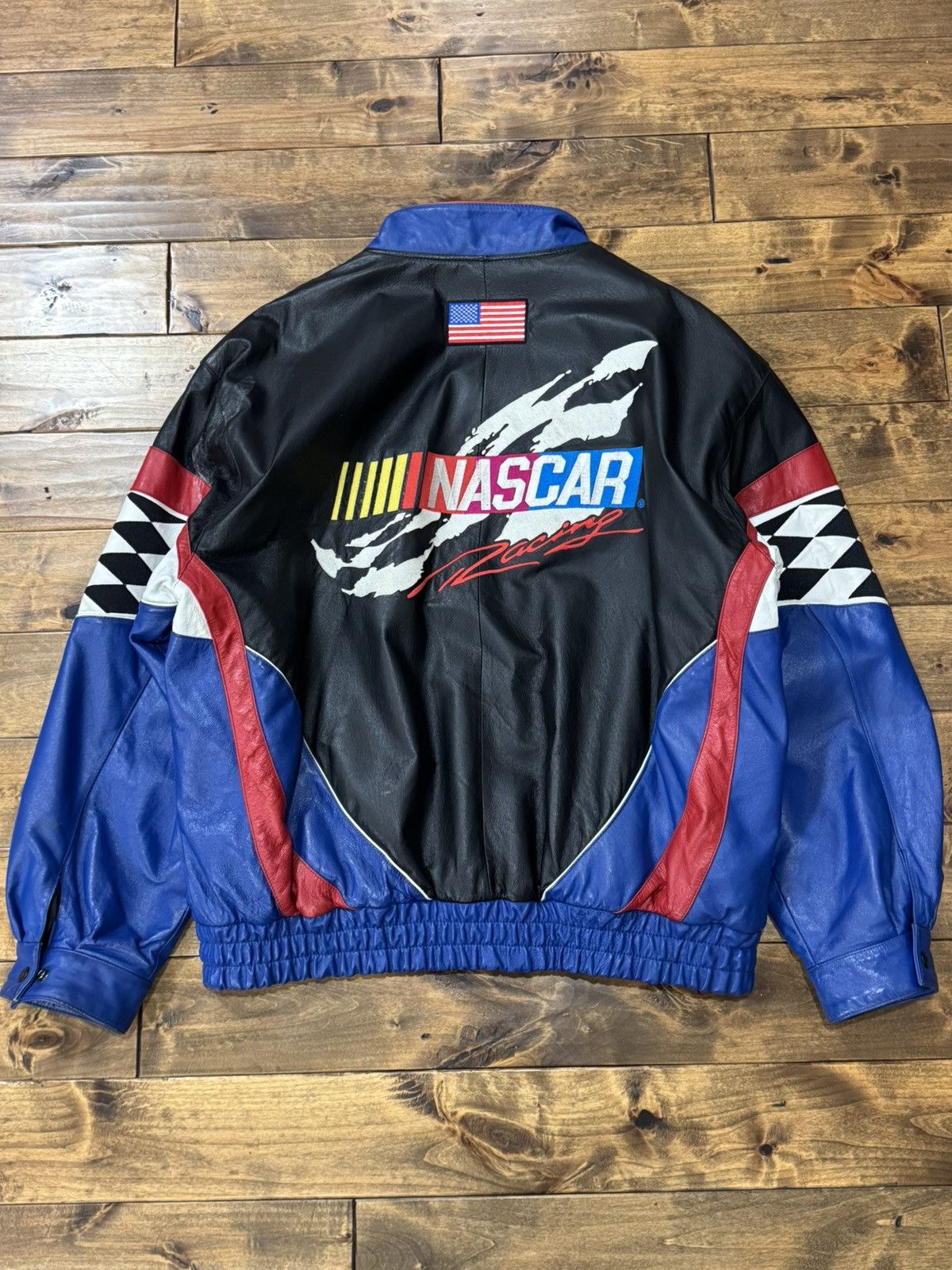 Chase Authentics Chase Authentics NASCAR Leather Jacket Embroidered Logo 1999 Size US XL / EU 56 / 4 - 3 Thumbnail